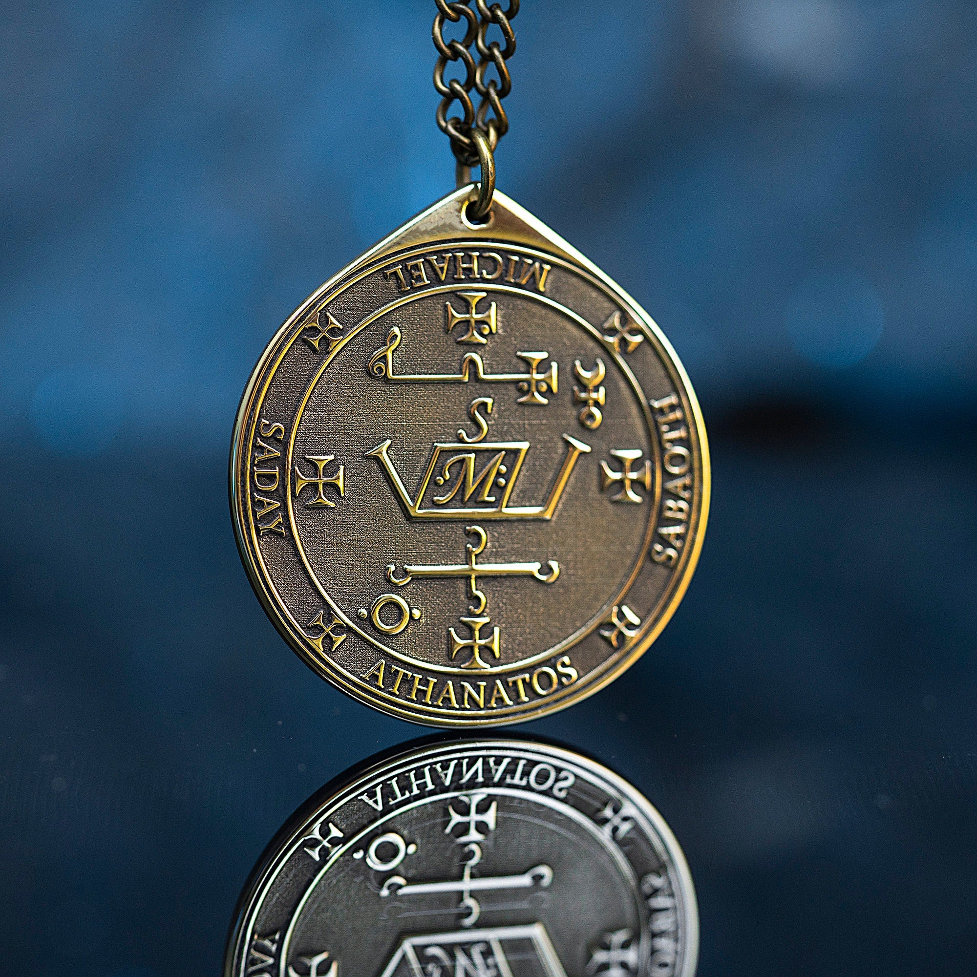 Archangel MICHAEL Protector Seal of Solomon pendant kabbalah amulet talisman angel occult goetia magic