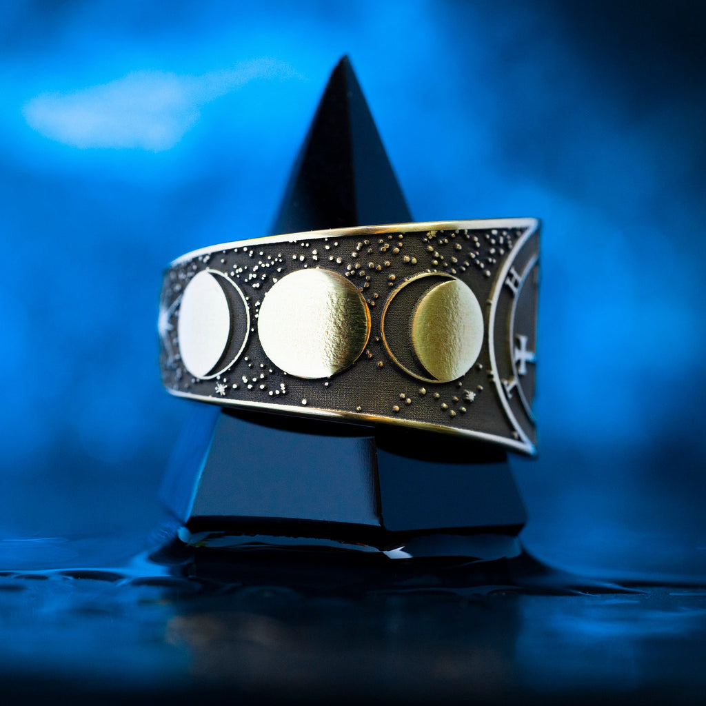 Lilith Seal Ring: Mother of Night, Moon Goddess, Goetia Solomon Occult Talisman