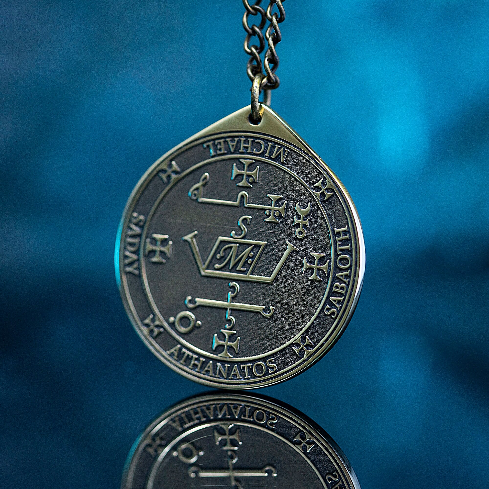 Archangel MICHAEL Protector Seal of Solomon pendant kabbalah amulet talisman angel occult goetia magic