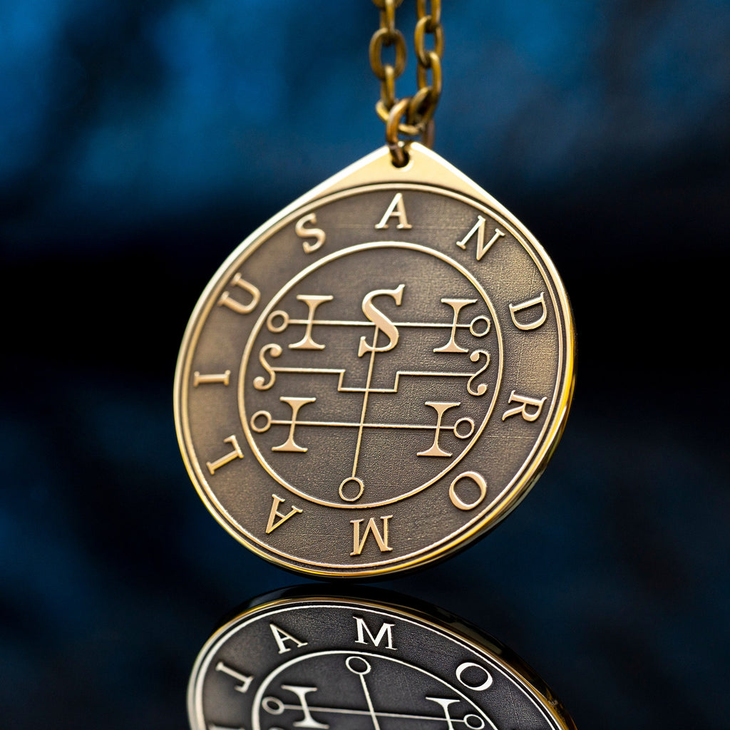 Earl Andromalius Demon of Thief and Wickedness - Lesser Key of Solomon Seal demon pendant amulet kabbalah occult magic goetia talisman