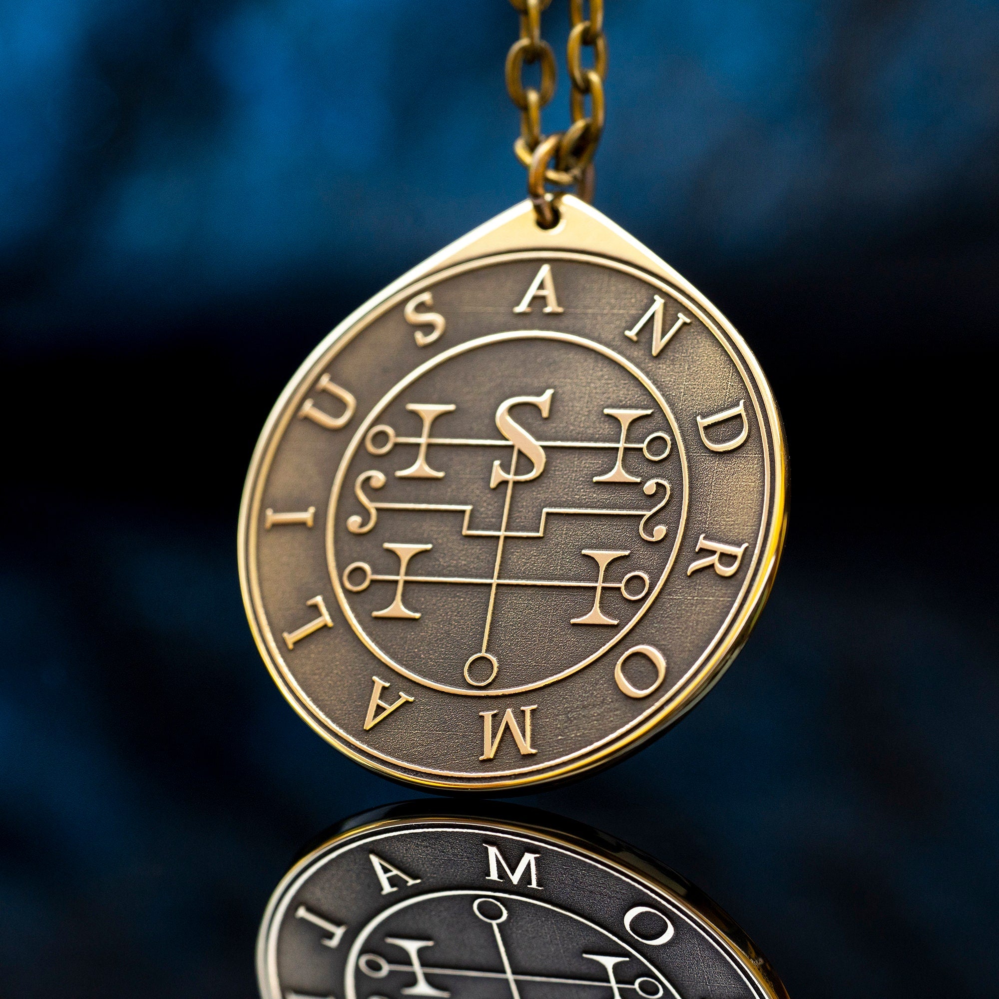 Earl Andromalius Demon of Thief and Wickedness - Lesser Key of Solomon Seal demon pendant amulet kabbalah occult magic goetia talisman