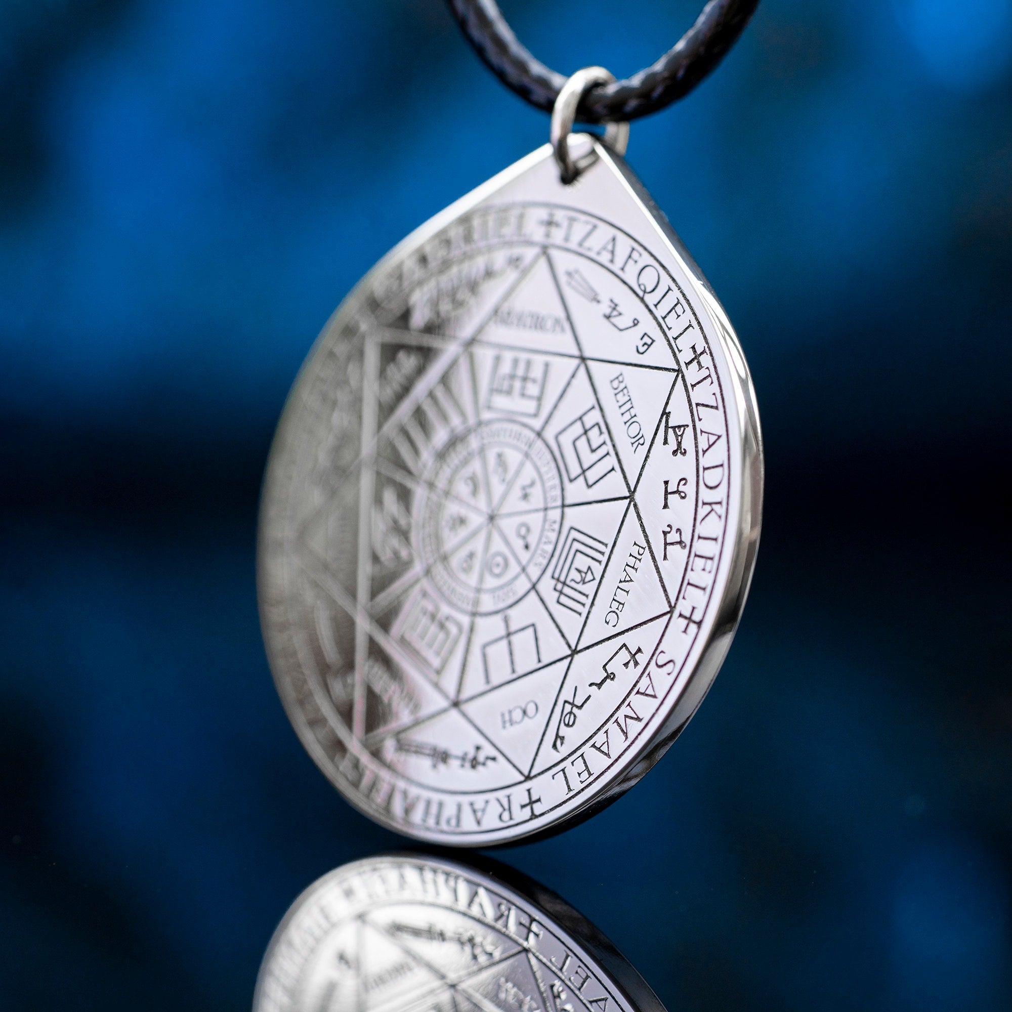 Seven Archangels Seal Pendant: Solomon Kabbalah Amulet