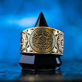 Sudarshan OM Lotus Yantra Ring: Sacred Hindu Symbol of Protection and Cosmic Balance