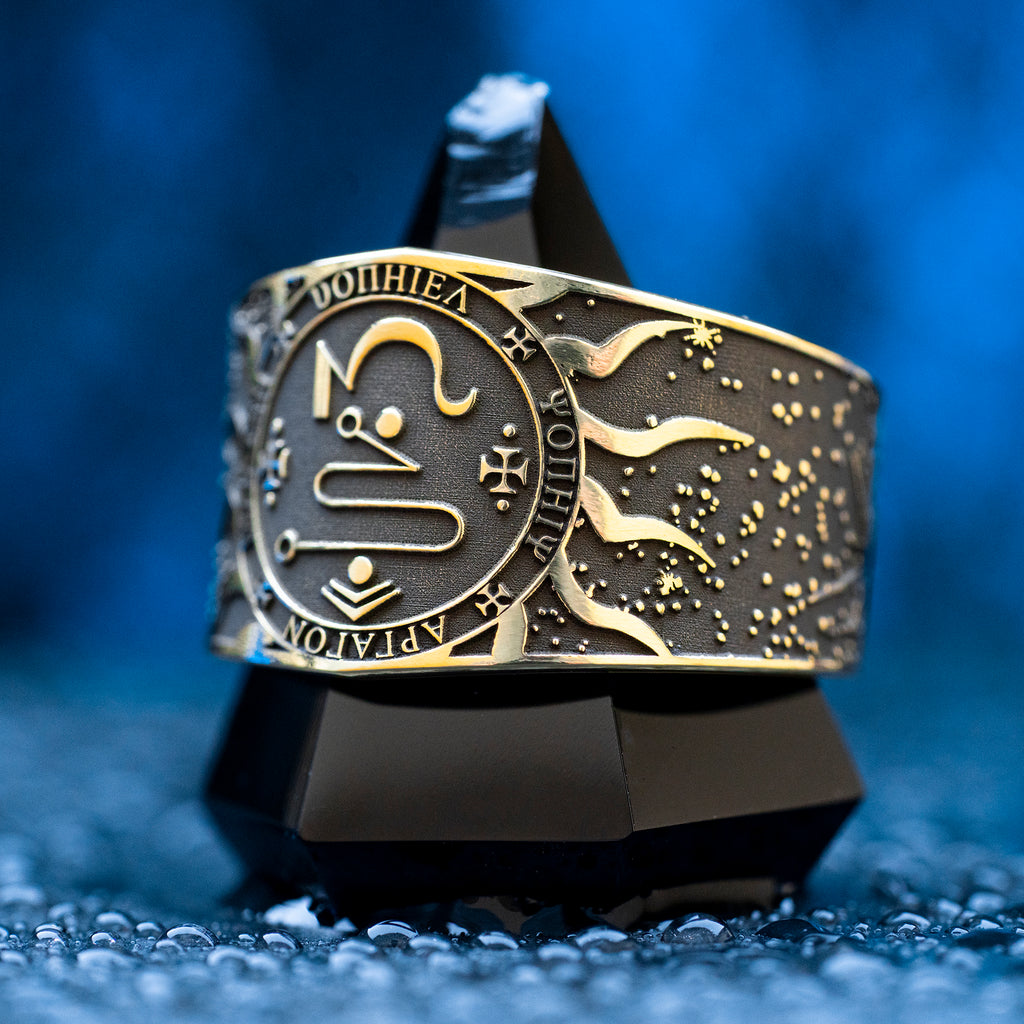 Archangel Jophiel Seal Ring: Angel of Divine Beauty and Watchfulness, Goetia Solomon Kabbalah Amulet