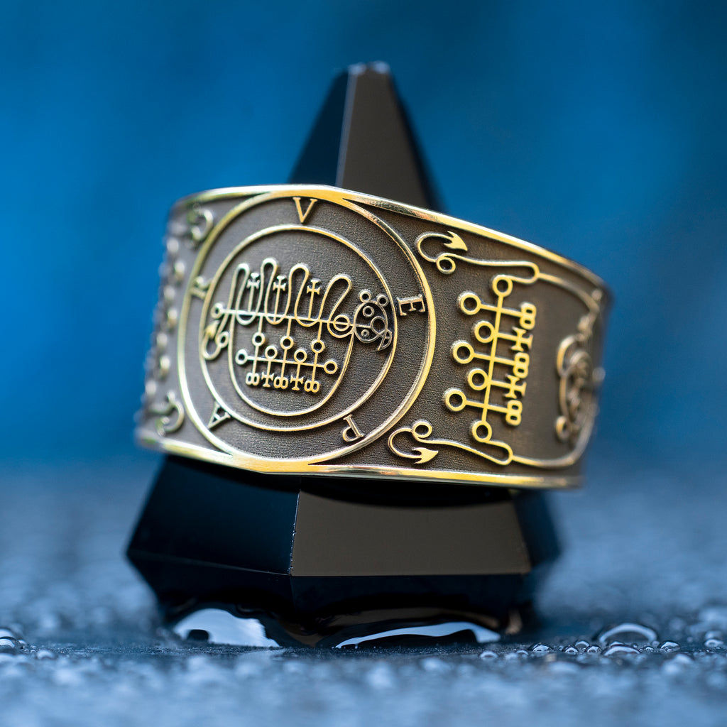 Vepar Seal Ring - Goetia Sigil of Duke Vepar, Master of the Waters & Storms