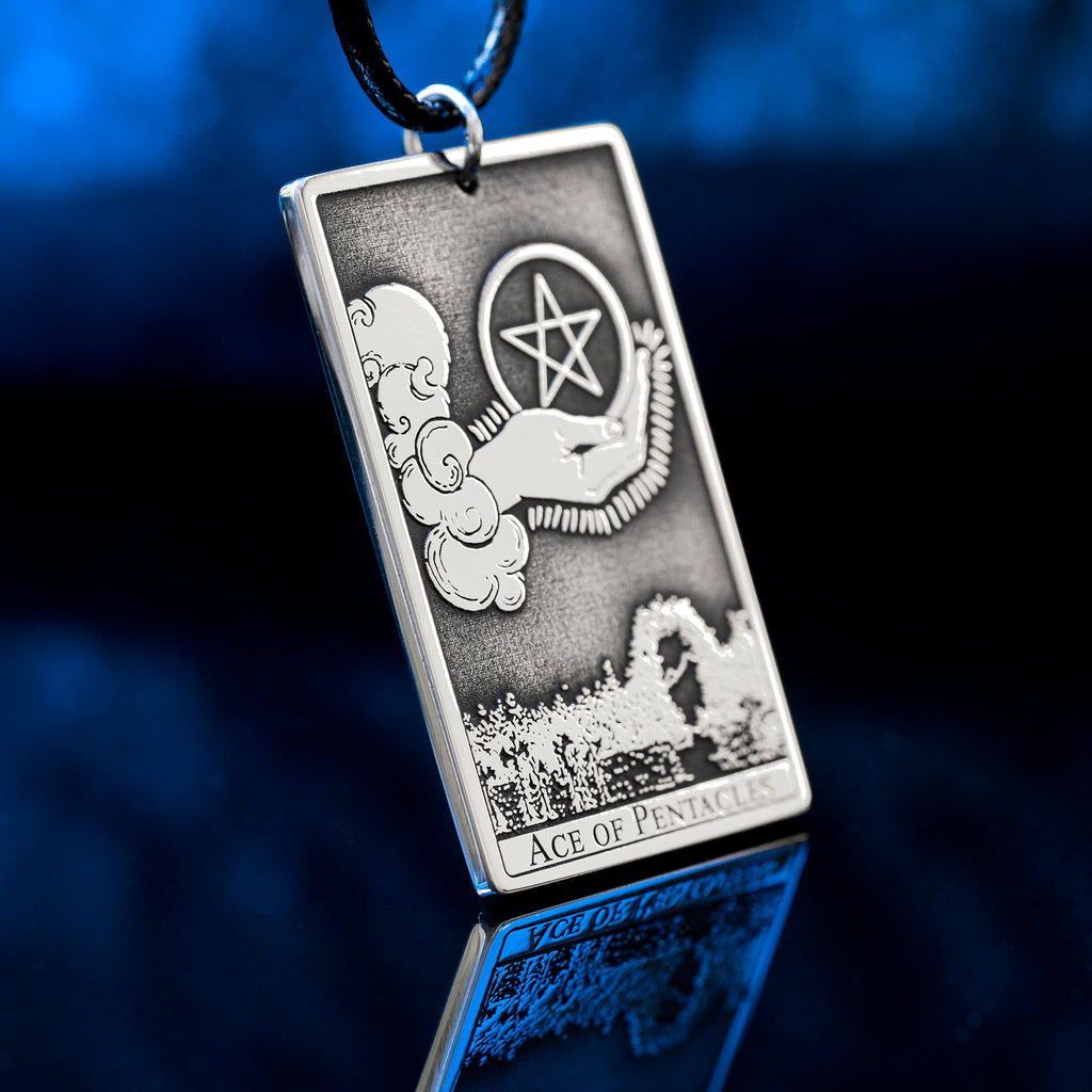 Ace of Pentacles Tarot Pendant