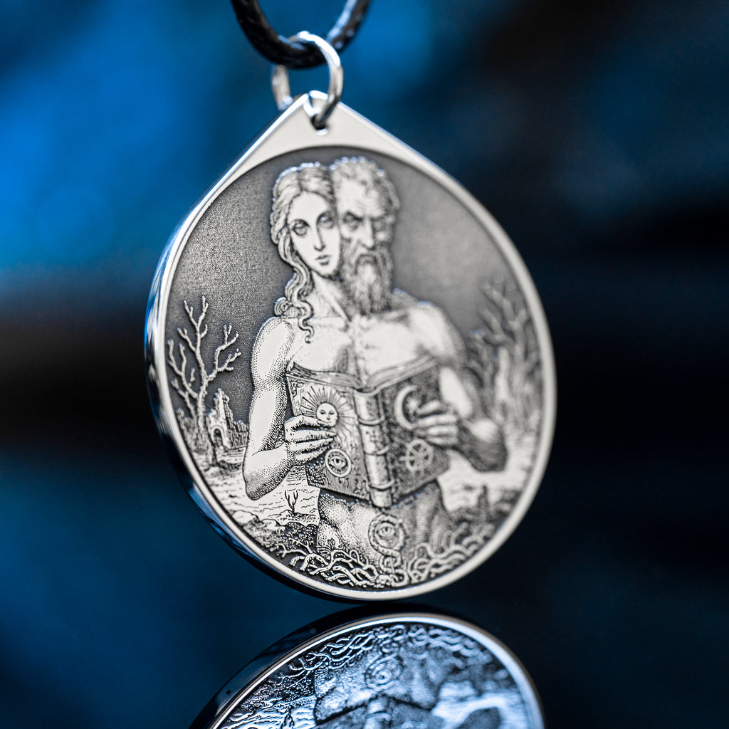 Dantalion Seal Amulet Pendant: Lesser Key of Solomon Talisman