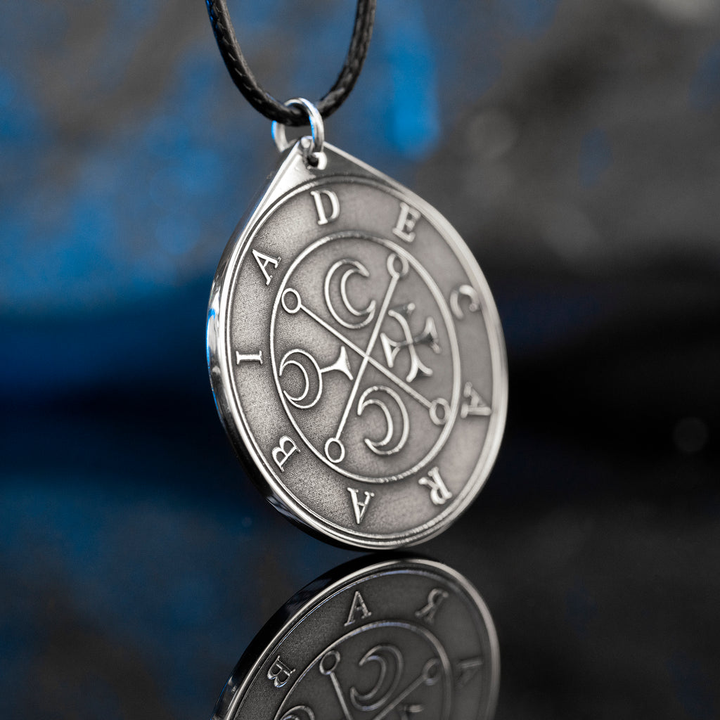 Decarabia Seal Pendant: Demon of Herbs, Gemstones, Stars and Hidden Knowledge, Solomon Goetia