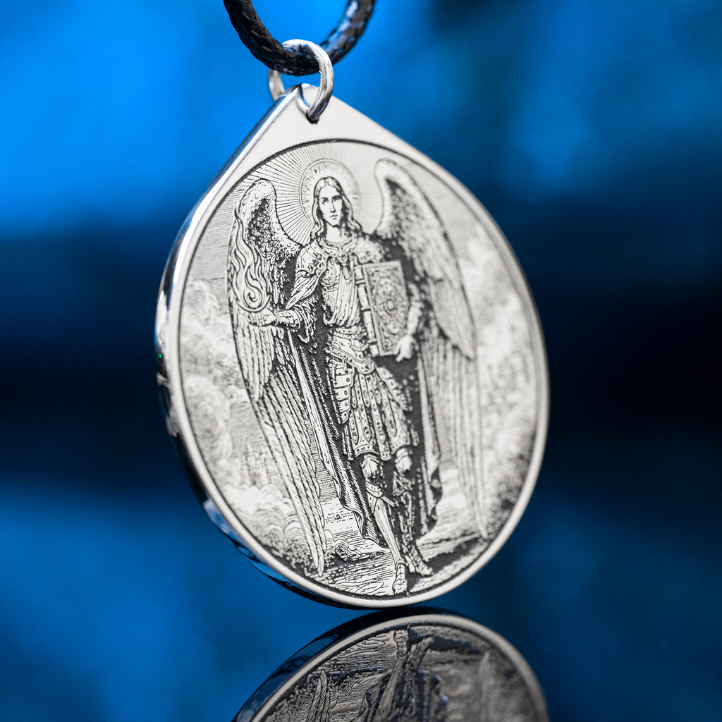 Archangel Uriel Pendant: Spirit of Vitality and Medicine, Goetia Solomon Kabbalah Amulet