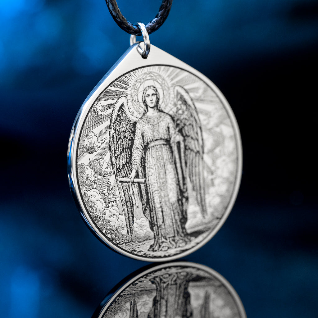 Archangel Gabriel Pendant: Angel of Restoration and Revelation, Protection Amulet, Solomon Goetia Kabbalah Talisman
