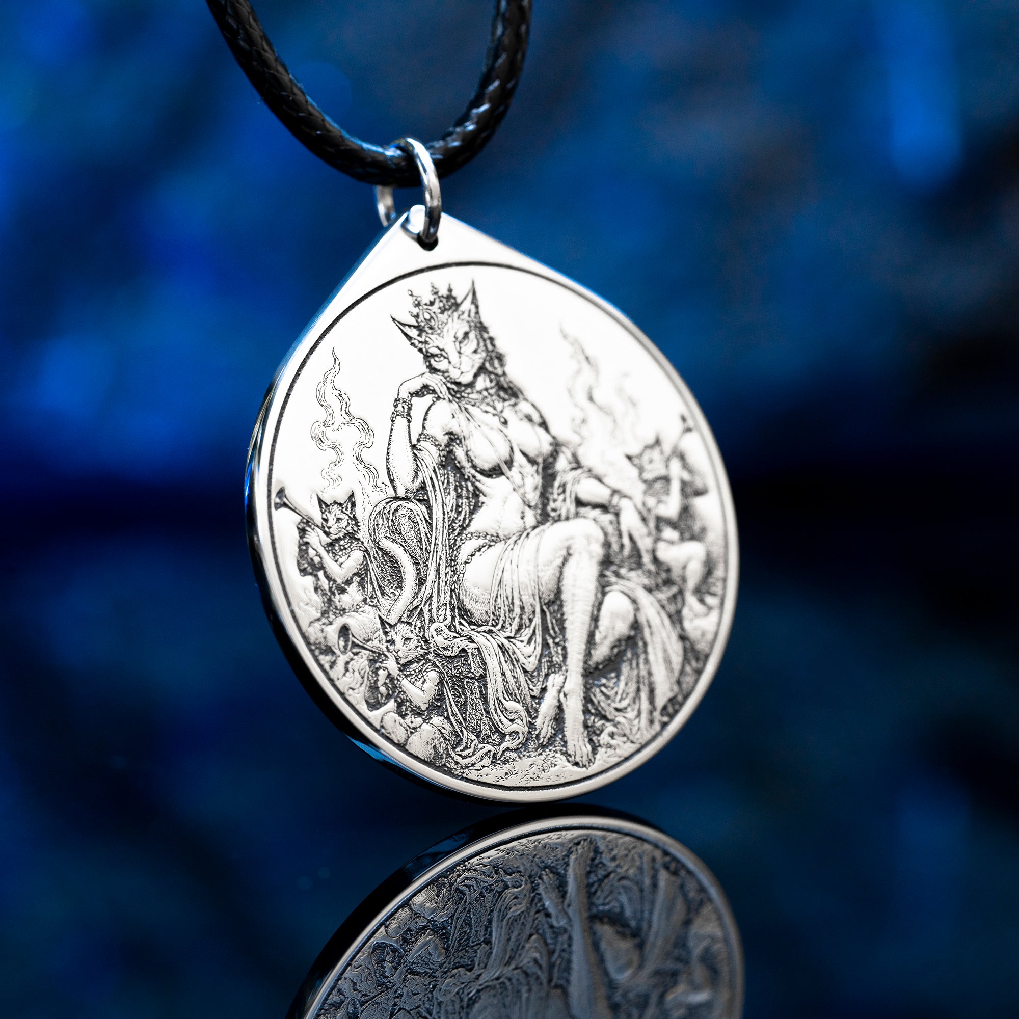 King Beleth seal Pendant with Ars Goetia symbolism of love, desire, attraction, music, and royal demonic power