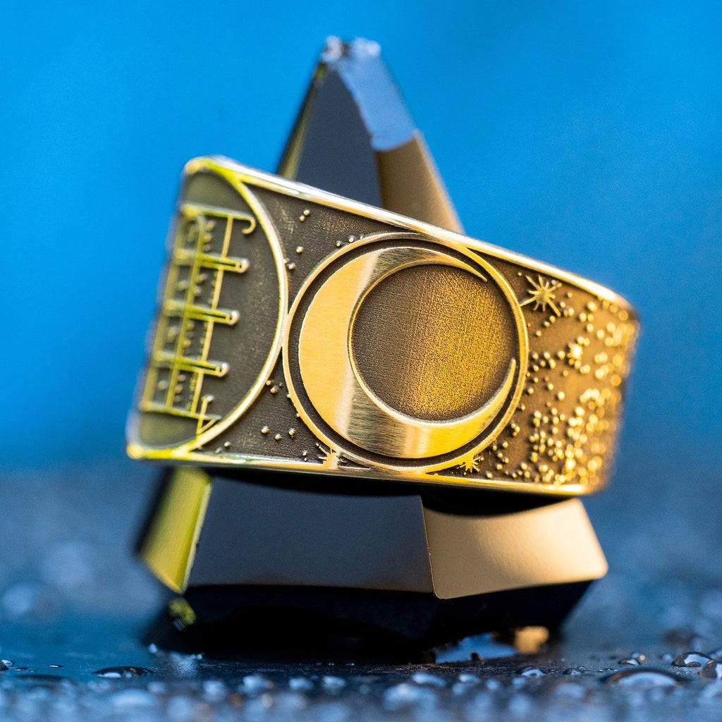 Goetia First Pentacle of the Moon Ring: Kabbalah Amulet Talisman