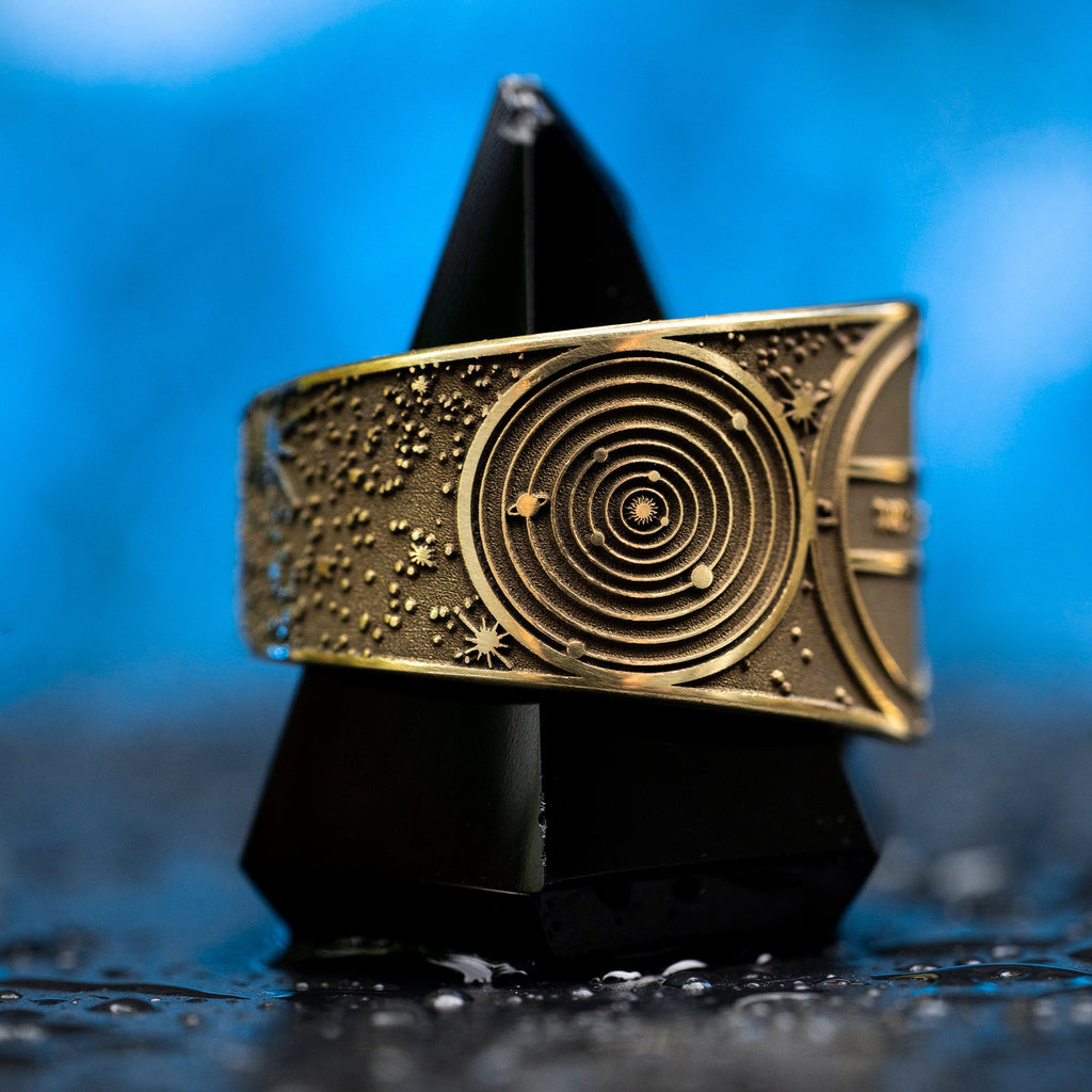 Goetia Second Pentacle of Mercury Seal Ring: Kabbalah Amulet Talisman