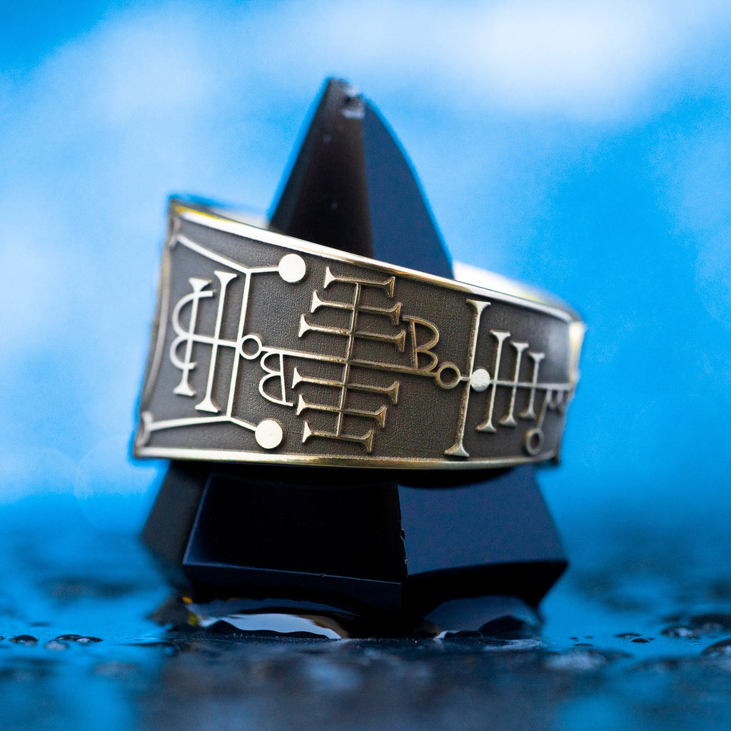 Mighty Prince Ipos Ring: Occult Seal, Sacred Geometry
