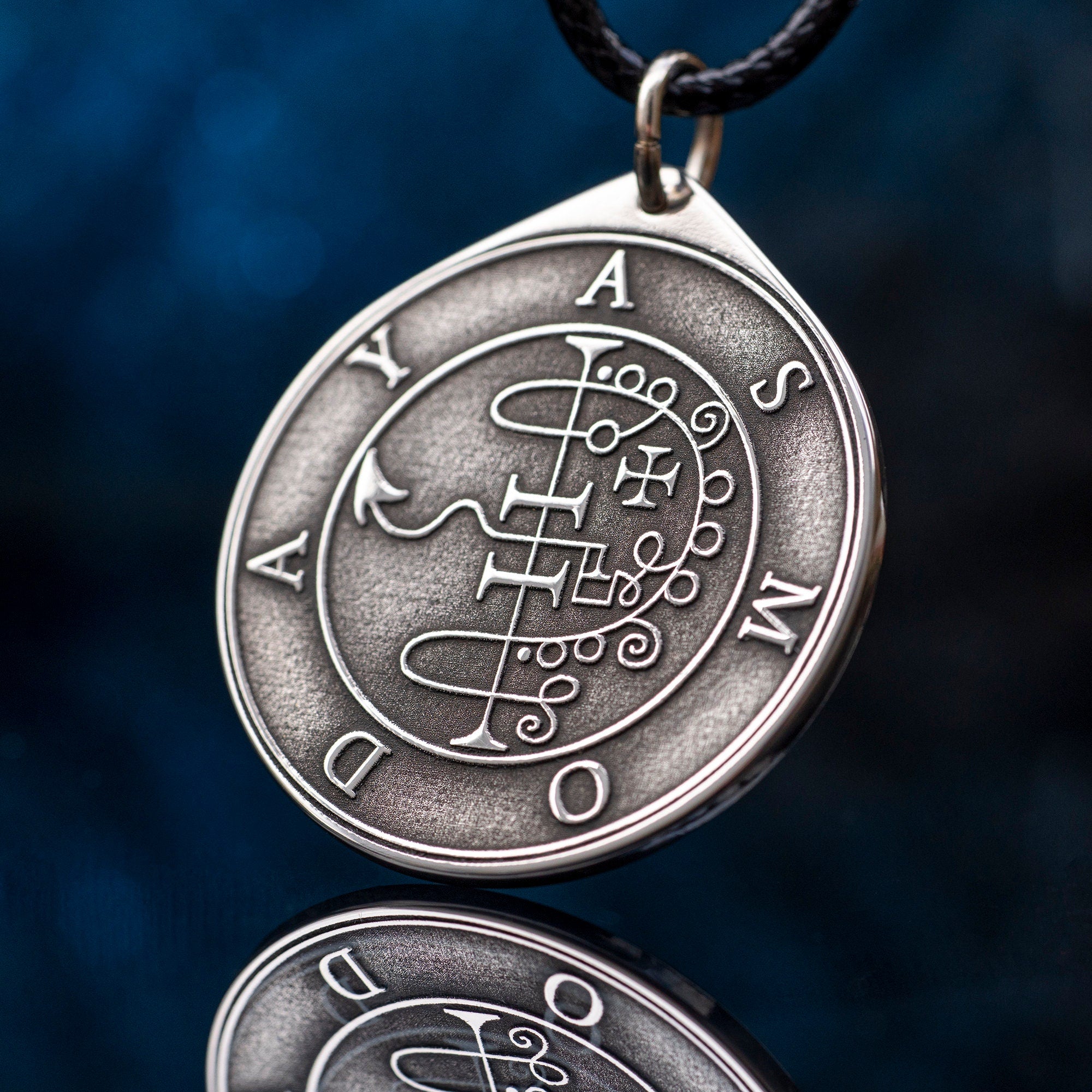 Asmoday Seal Pendant: Demon of Invincibility and Treasures, Goetia Solomon Kabbalah Occult Magic