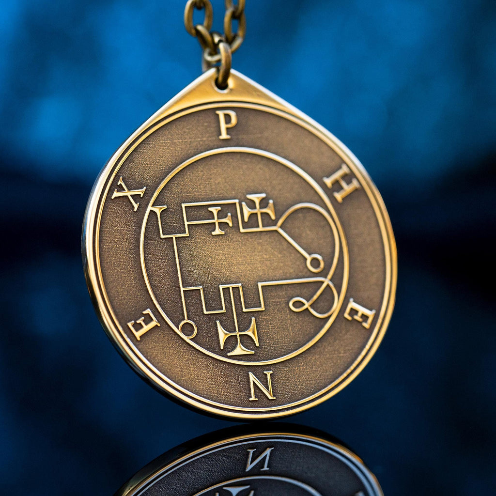 Marquis Phenex Demon of Excellent Poet - Lesser Key of Solomon Seal pendant amulet kabbalah occult magic goetia talisman