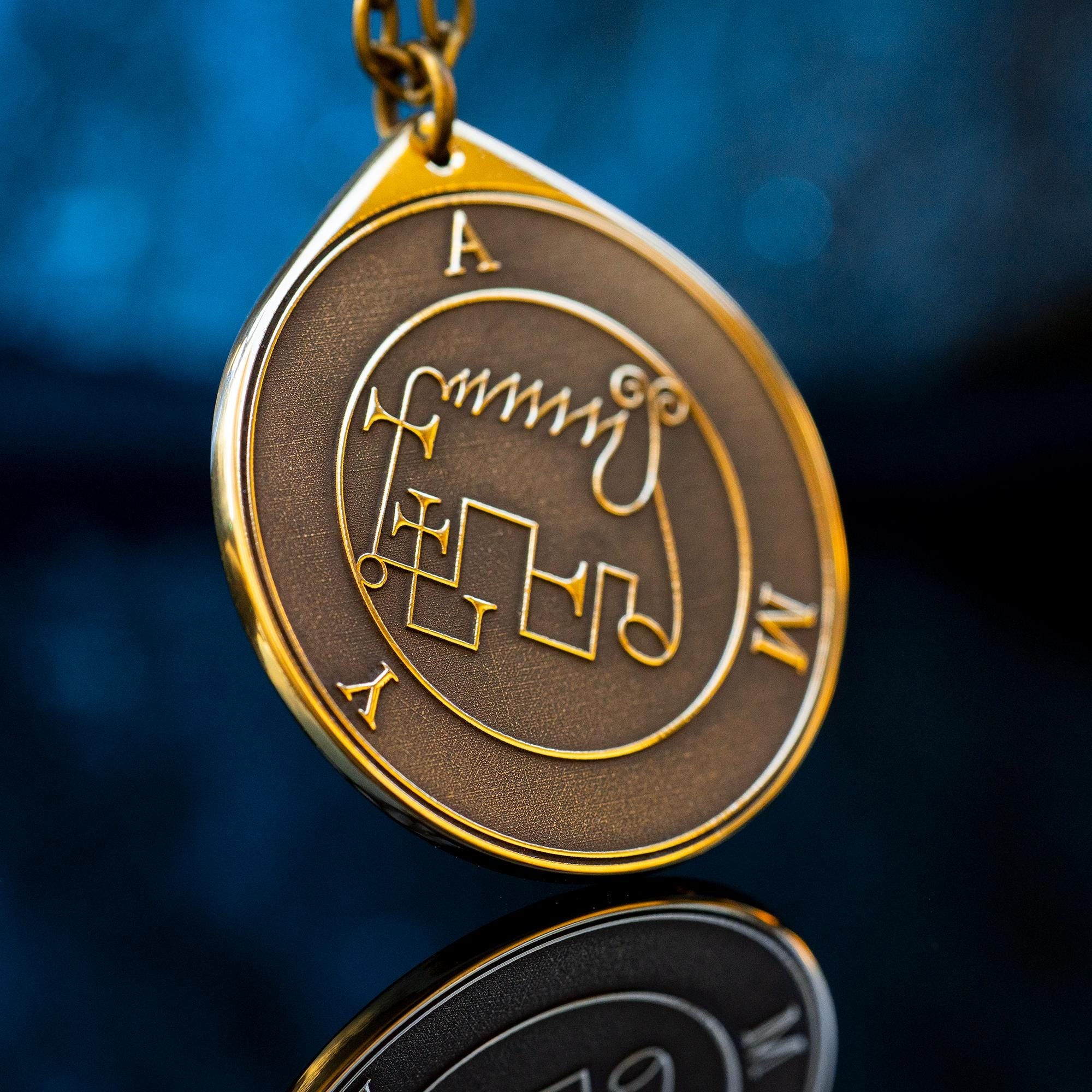 President Amy Demon of Wonderful Knowing - Lesser Key of Solomon Seal pendant amulet kabbalah occult magic goetia talisman