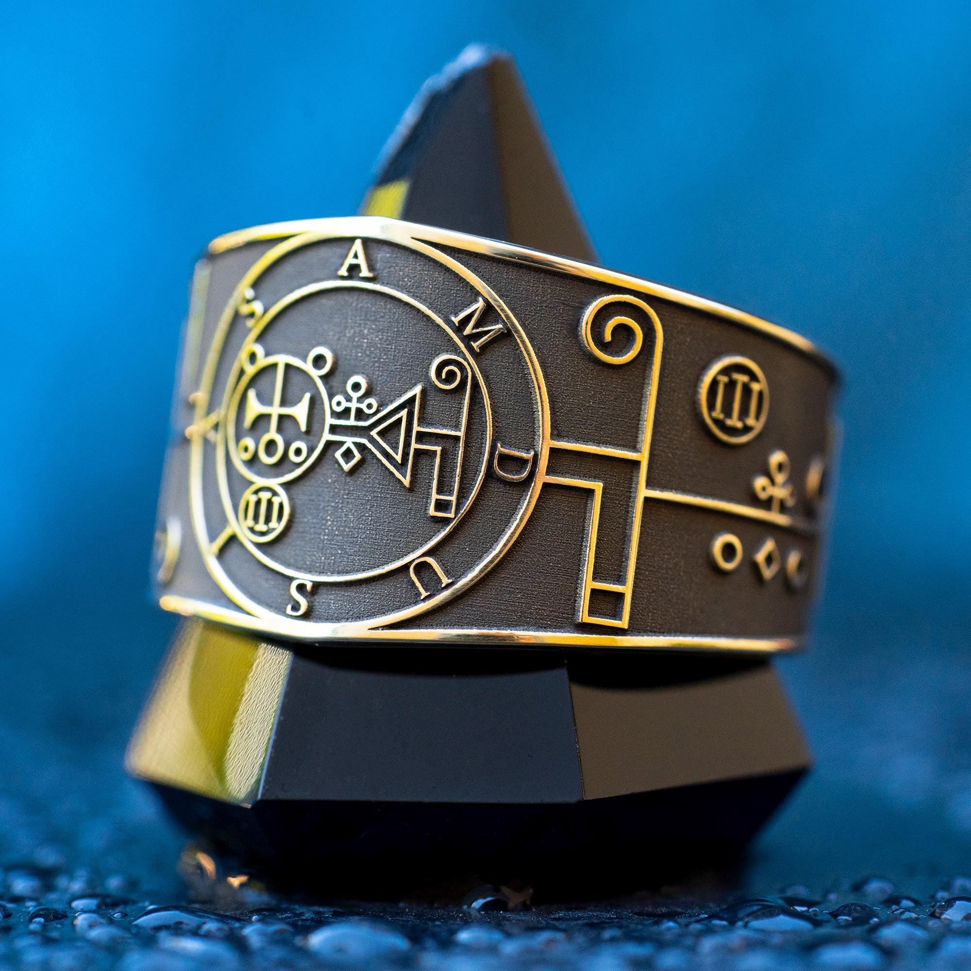 Amdusias Seal Ring: Demon of Resonance and Music, Goetia Kabbalah Solomon Talisman
