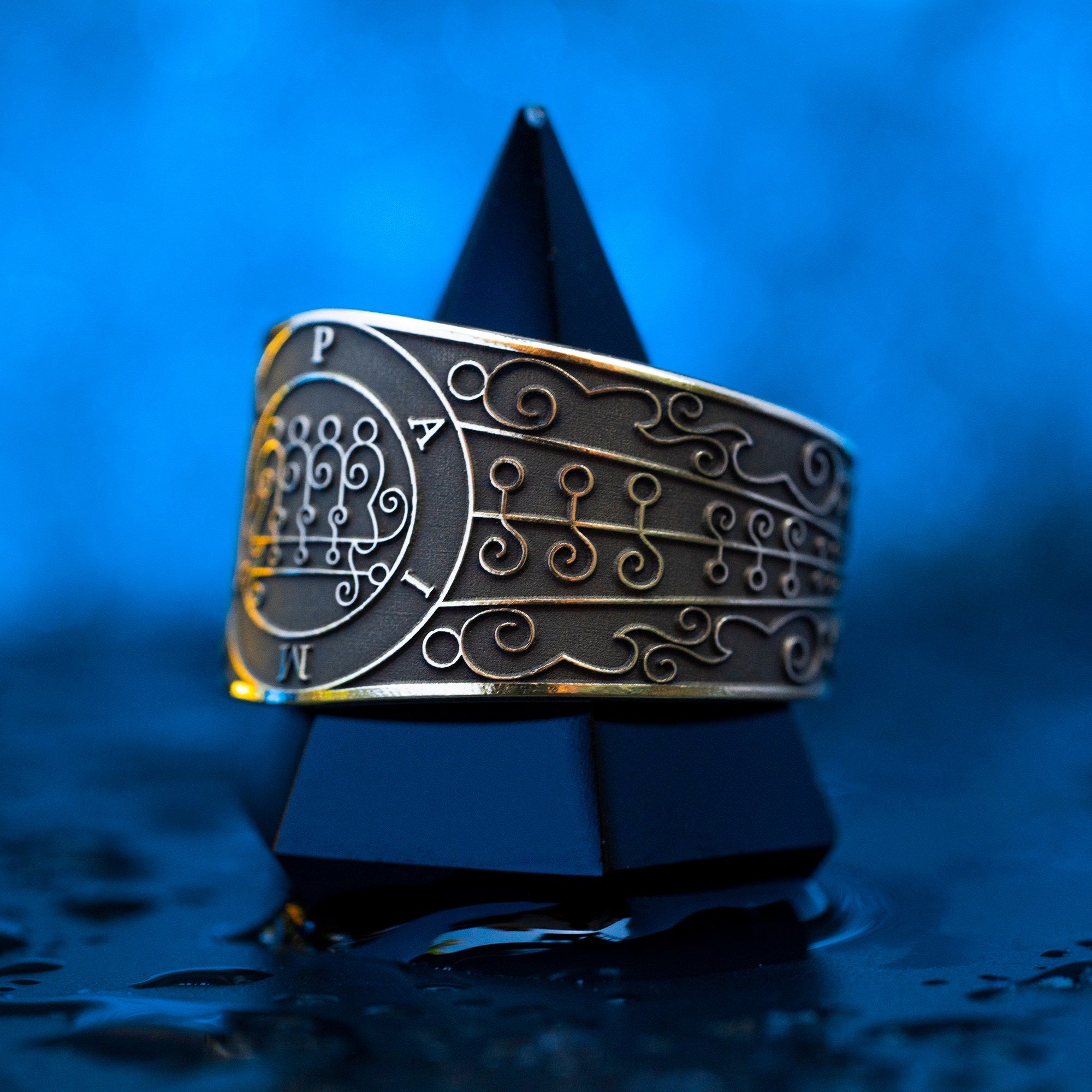 Paimon Seal Ring: Demon of Authority and Knowledge,Goetia Solomon Kabbalah Talisman