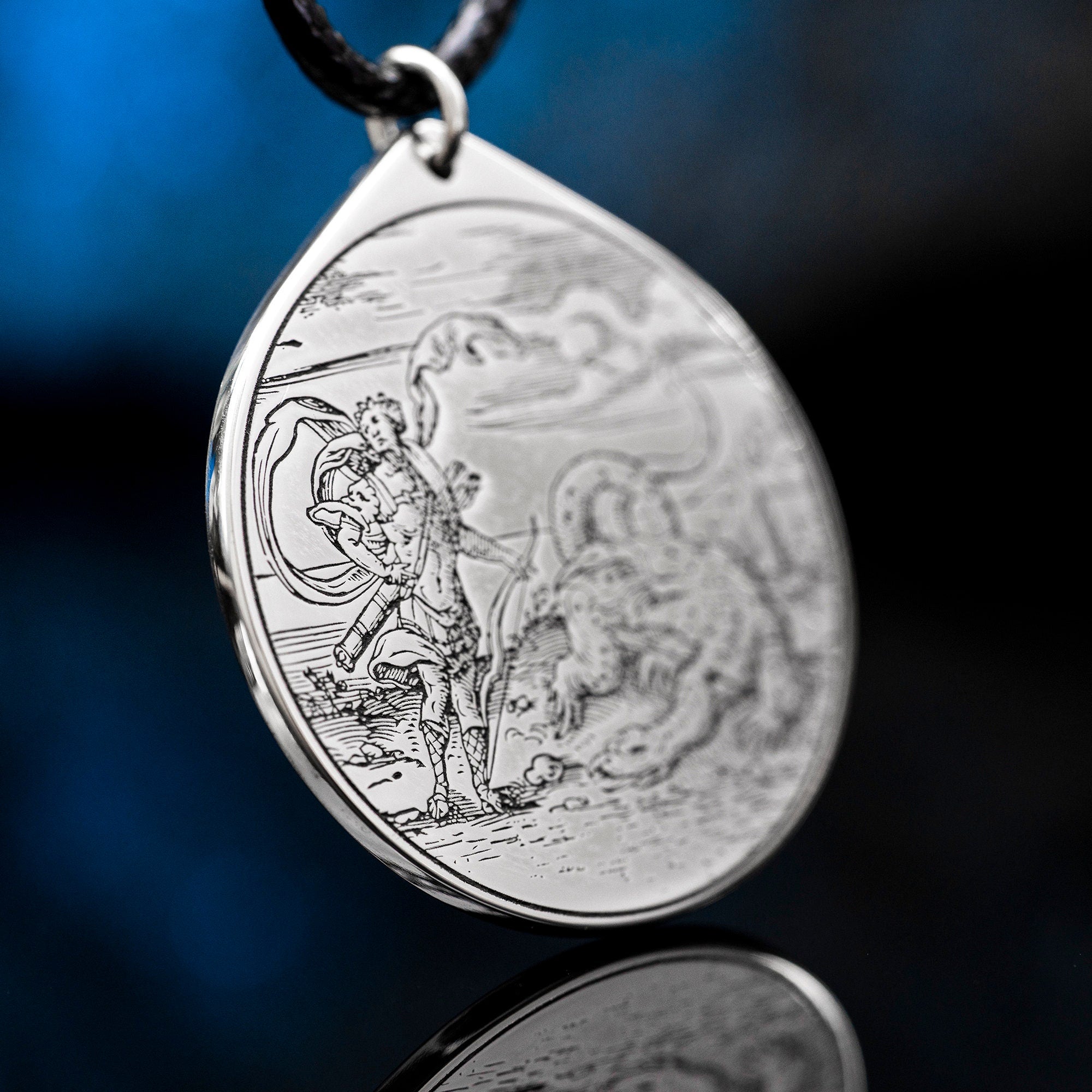 Abaddon Seal Pendant: Apollyon Demon, Kabbalah Magic Talisman