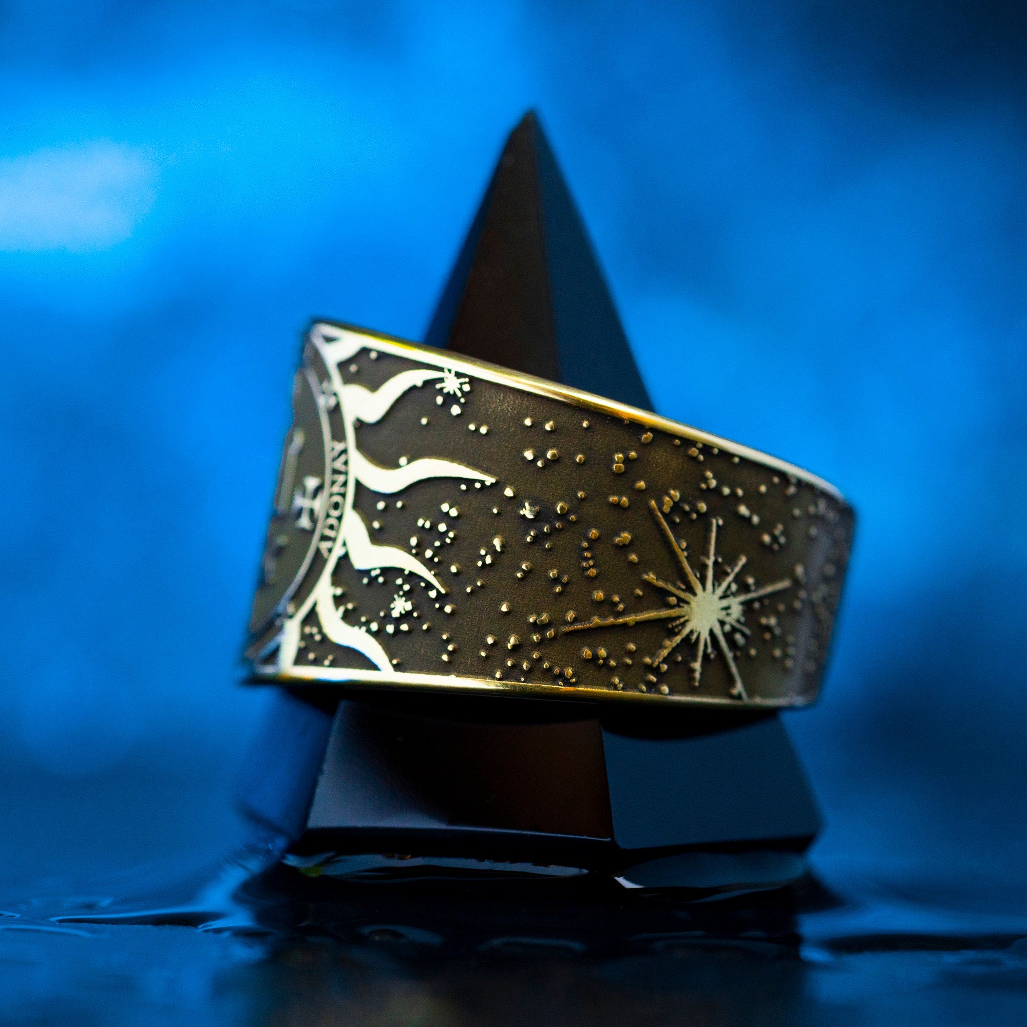 Archangel Raphael Seal Ring: Spirit of Divine Knowledge, Solomon Goetia Kabbalah Amulet