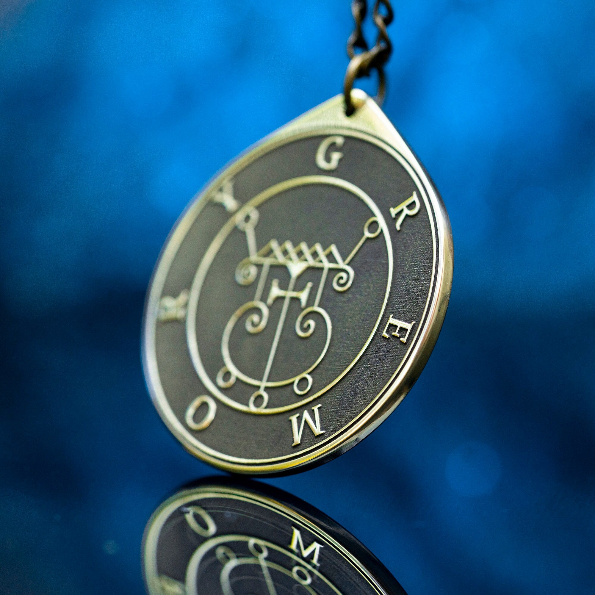 Duke Gremory Brass Pendant: Lesser Key of Solomon Amulet