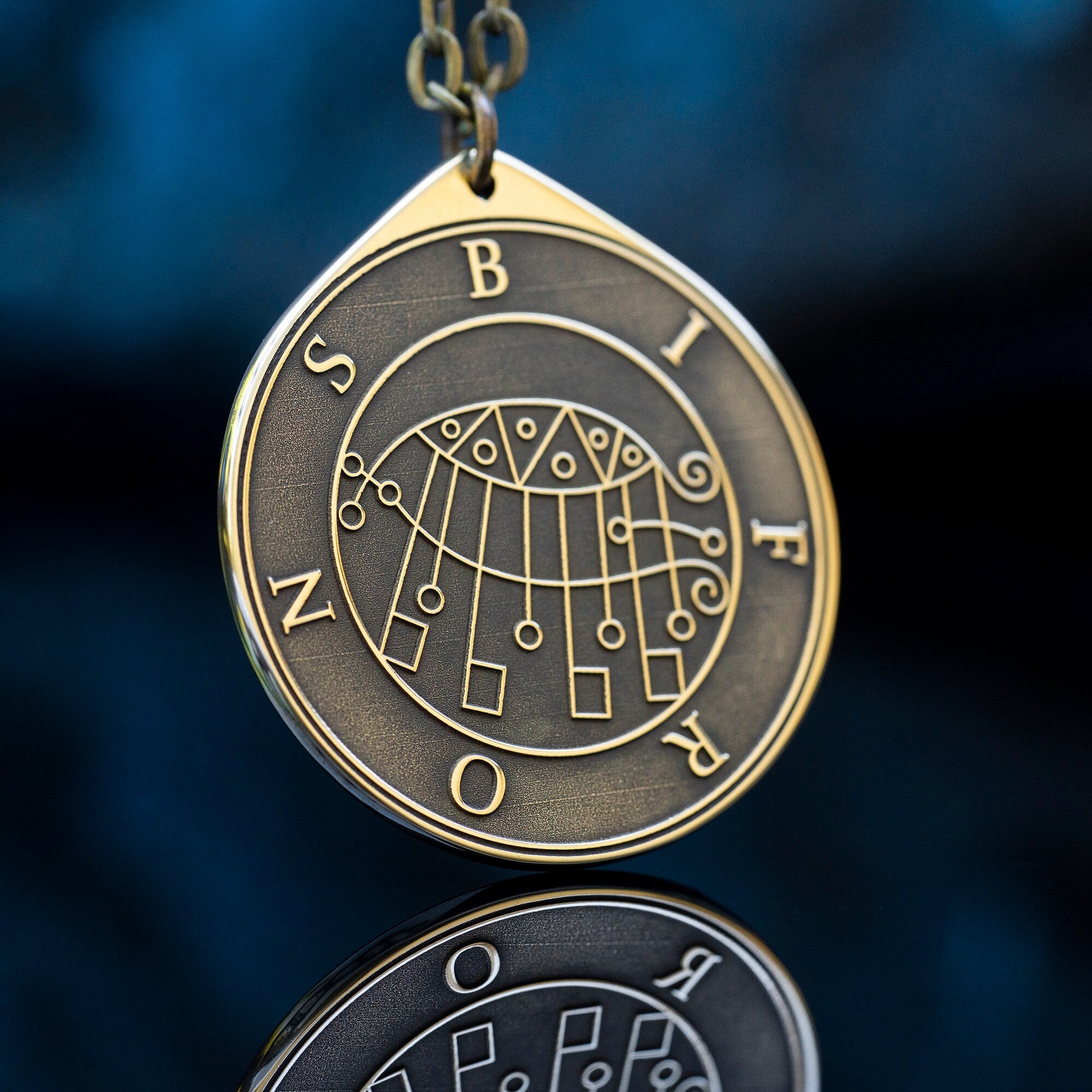 Earl Bifrons Seal Pendant: Lesser Key of Solomon Amulet
