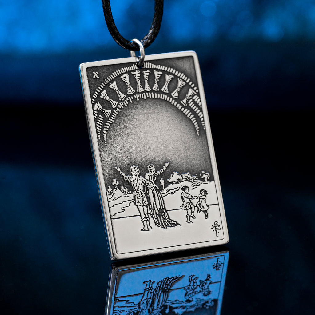 Ten of Cups Tarot Card Pendant