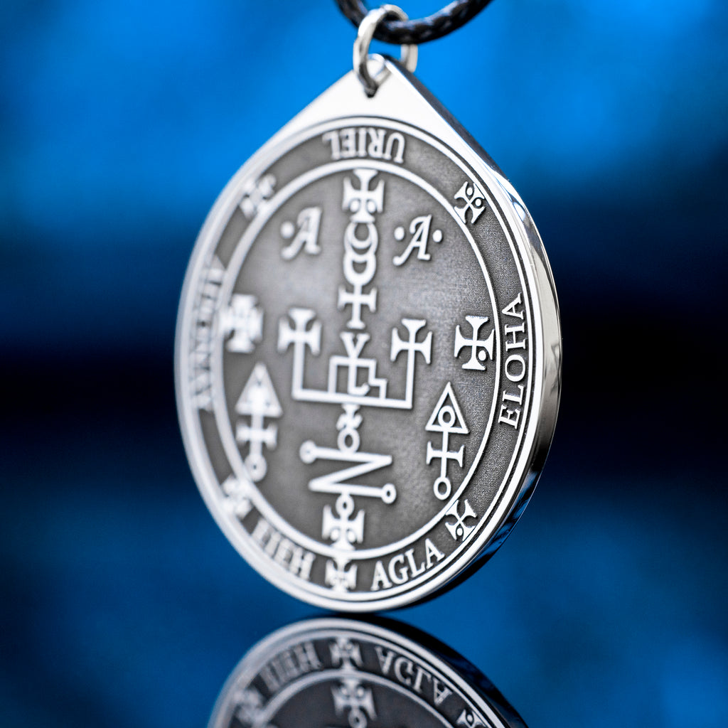 Archangel Uriel Pendant: Spirit of Vitality and Medicine, Goetia Solomon Kabbalah Amulet