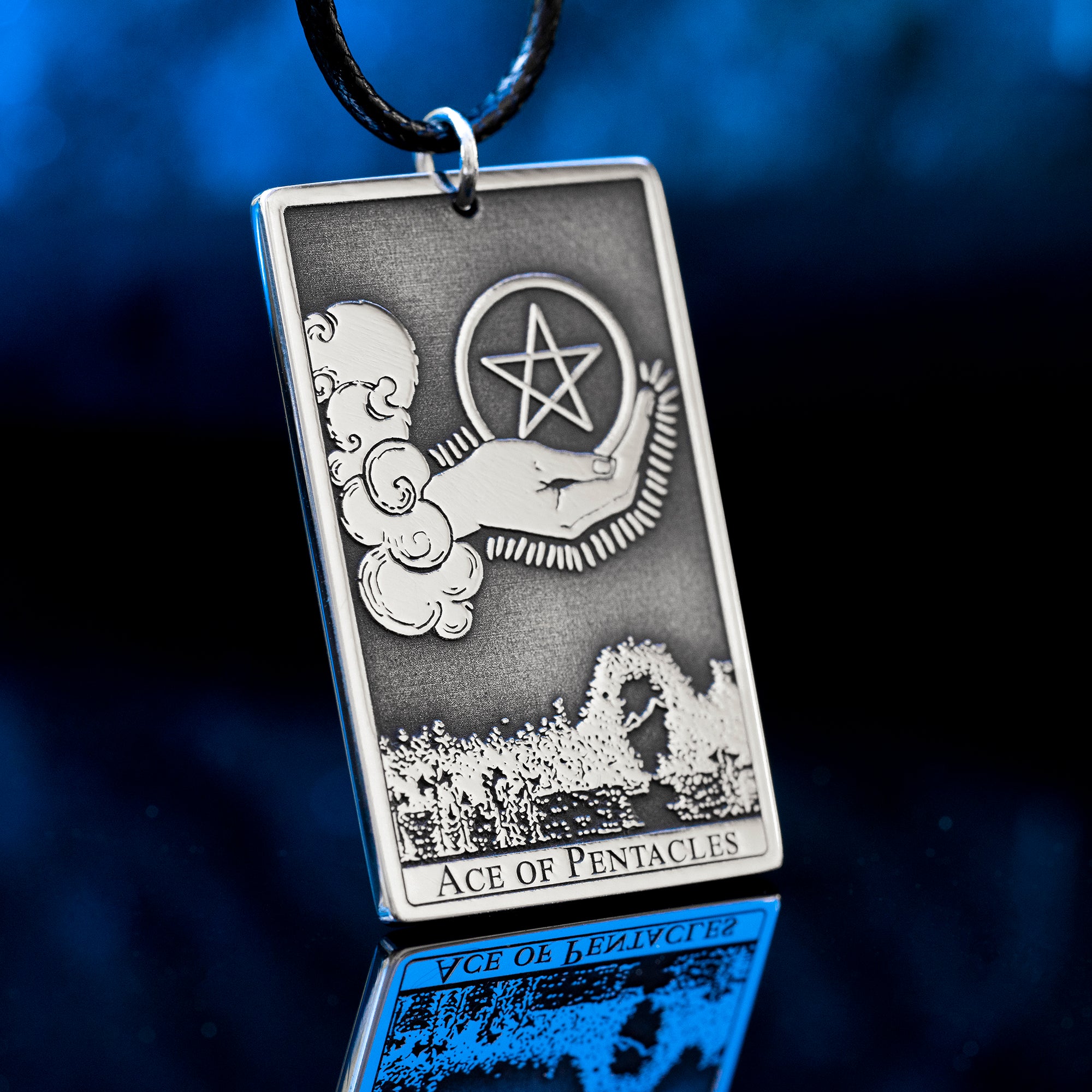 Ace of Pentacles Tarot Pendant