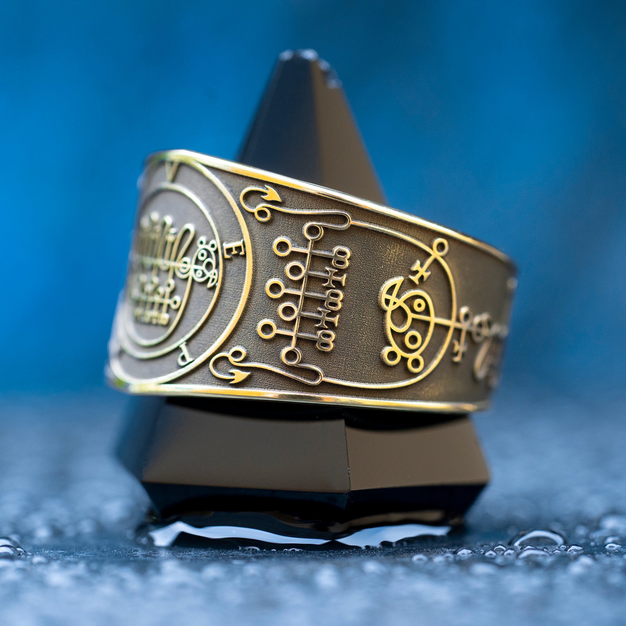 Vepar Seal Ring - Goetia Sigil of Duke Vepar, Master of the Waters & Storms