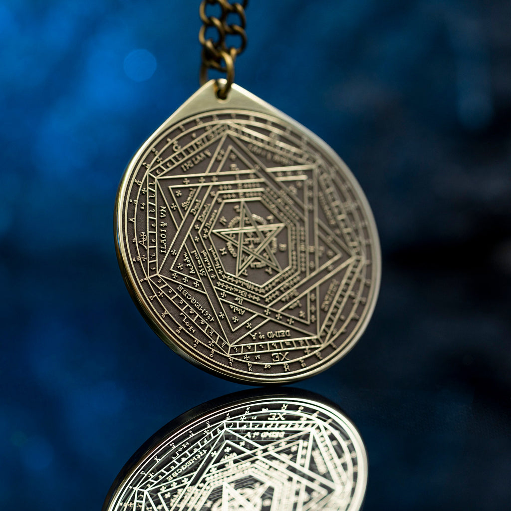 Enochian Great Tablet Seal of Truth Sigillum Dei Ameth Pendant Solomon seal kabbalah amulet pendant goetia occult magic lemegeton