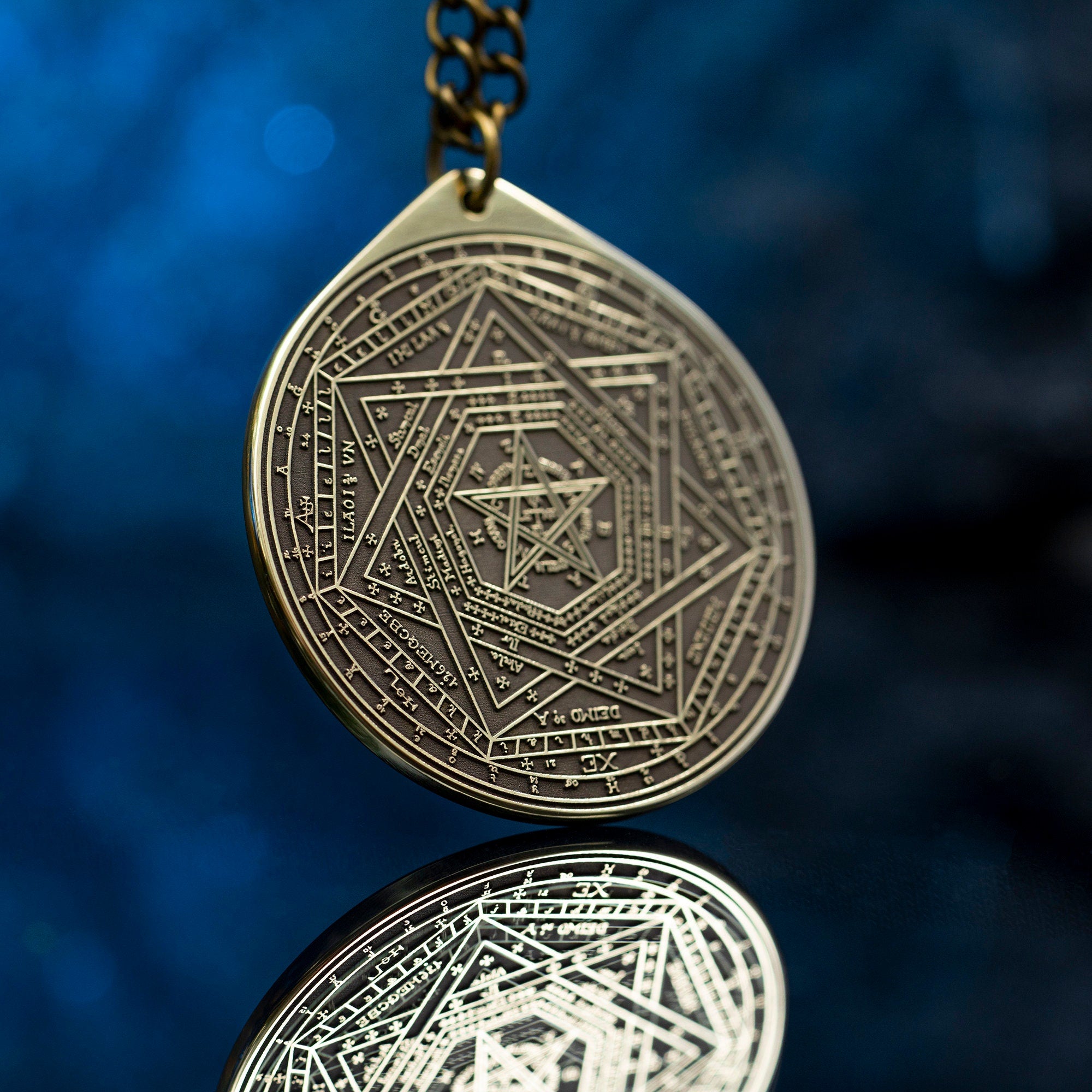 Enochian Great Tablet Seal of Truth Sigillum Dei Ameth Pendant Solomon seal kabbalah amulet pendant goetia occult magic lemegeton
