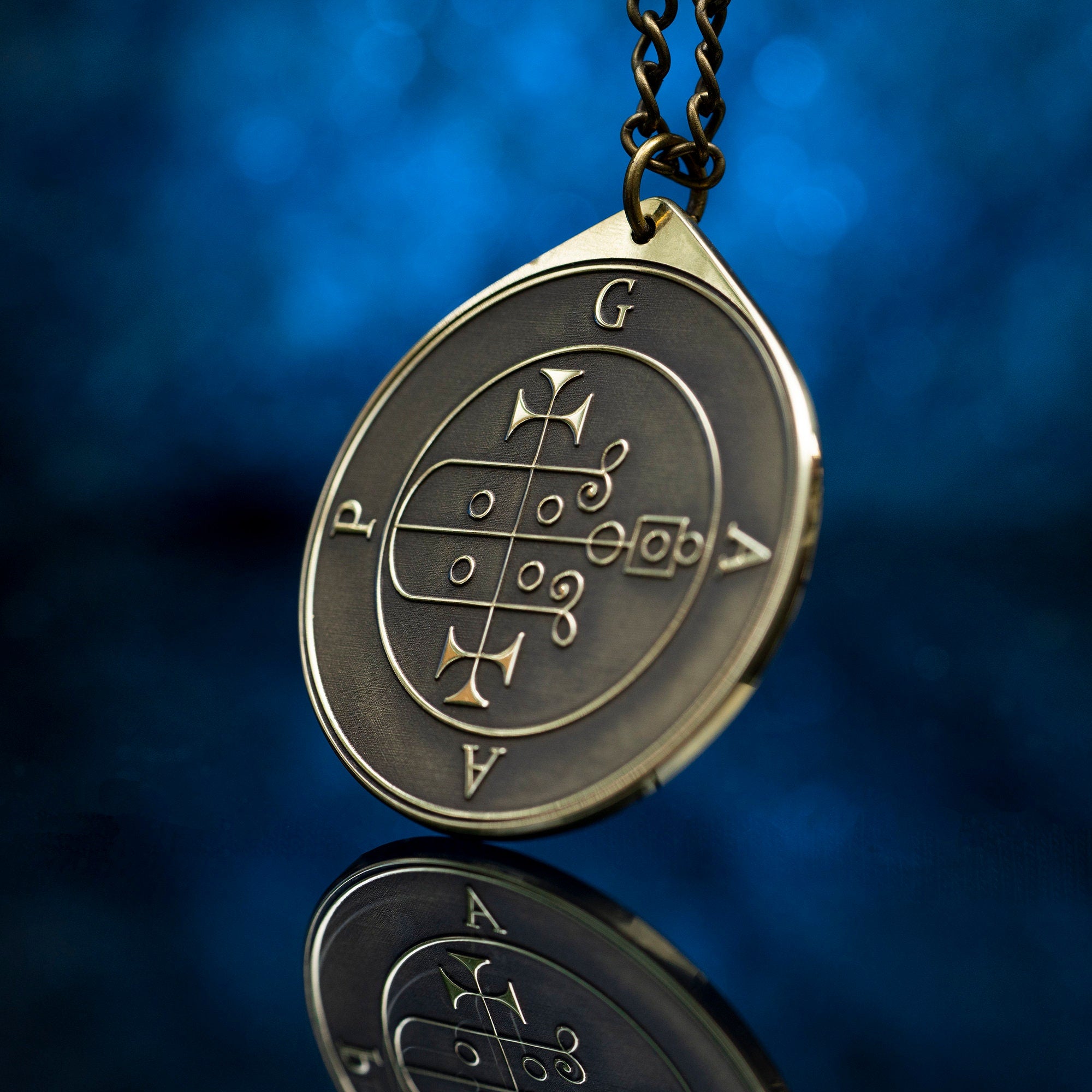 Prince Gaap Demon of things Past, Present, and to Come - Lesser Key of Solomon Seal pendant amulet kabbalah occult magic goetia talisman