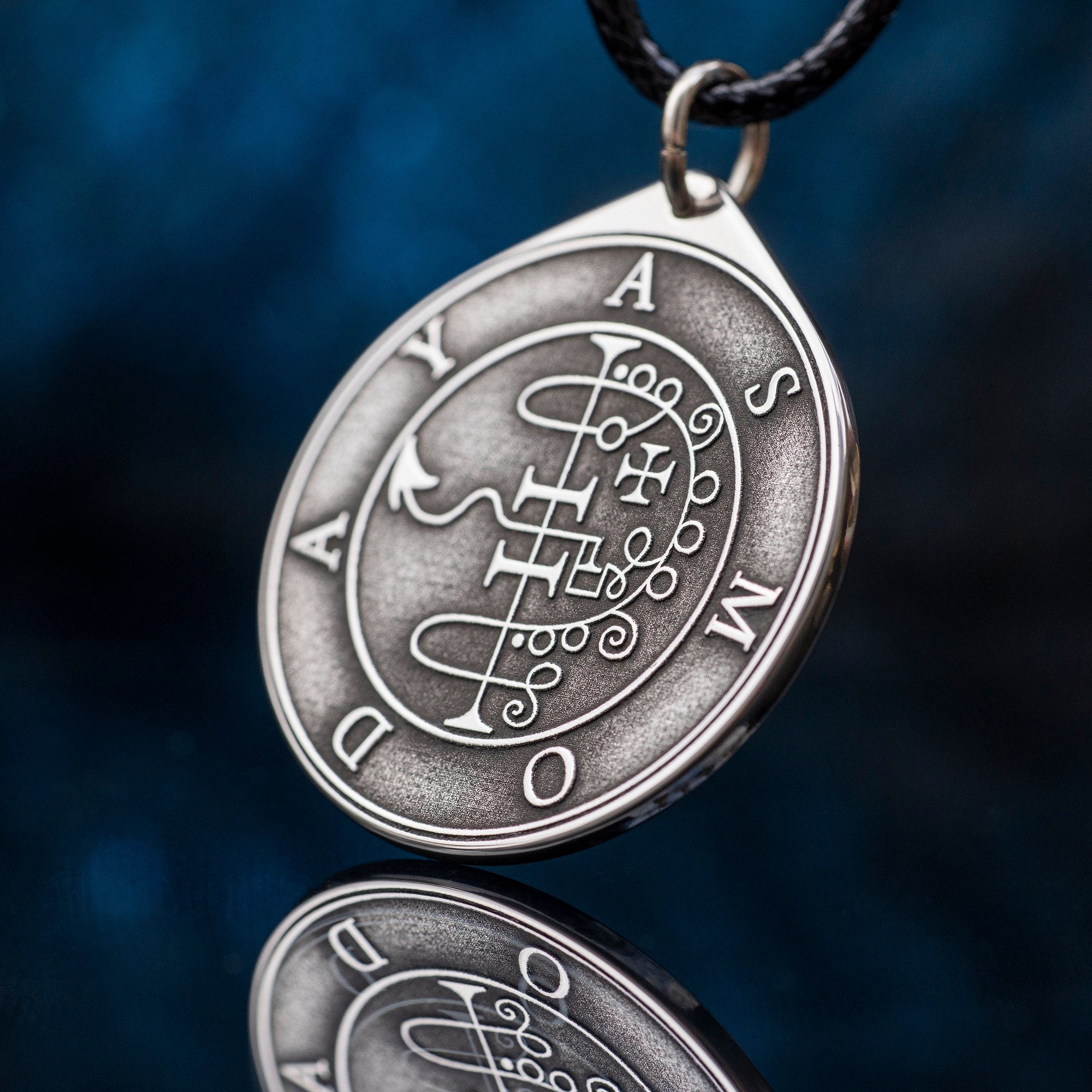 Asmoday Seal Pendant: Demon of Invincibility and Treasures, Goetia Solomon Kabbalah Occult Magic