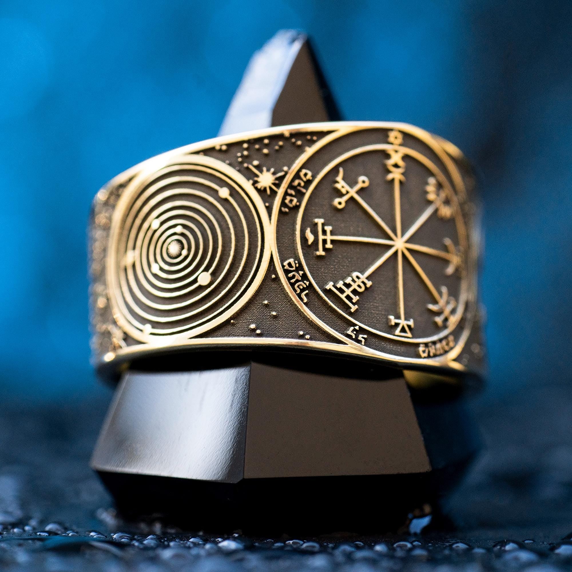 Goetia Seventh Pentacle of Jupiter Ring: Kabbalah Solomon Amulet