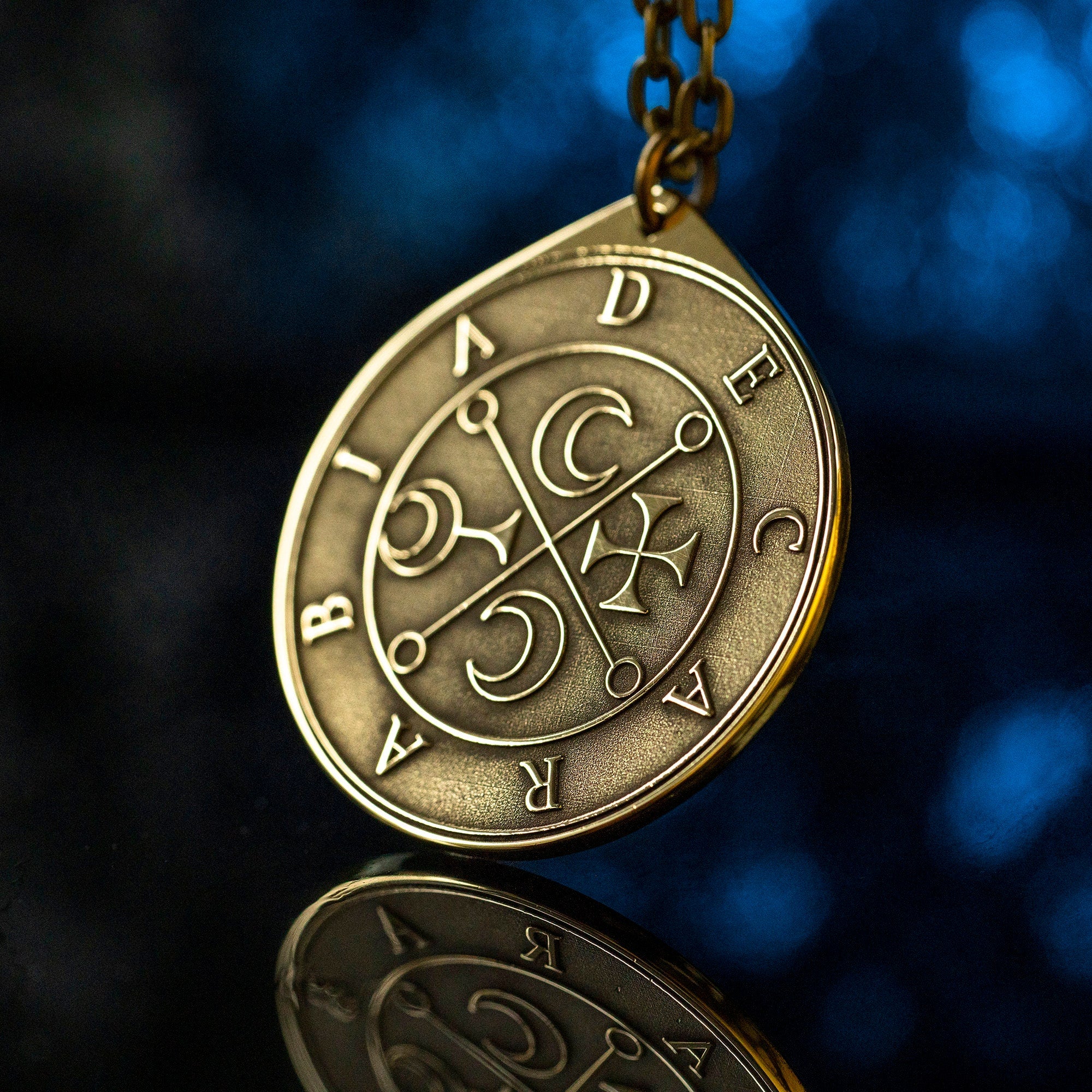 Decarabia Seal Pendant: Demon of Virtues and Illusion, Goetia Solomon Kabbalah Amulet