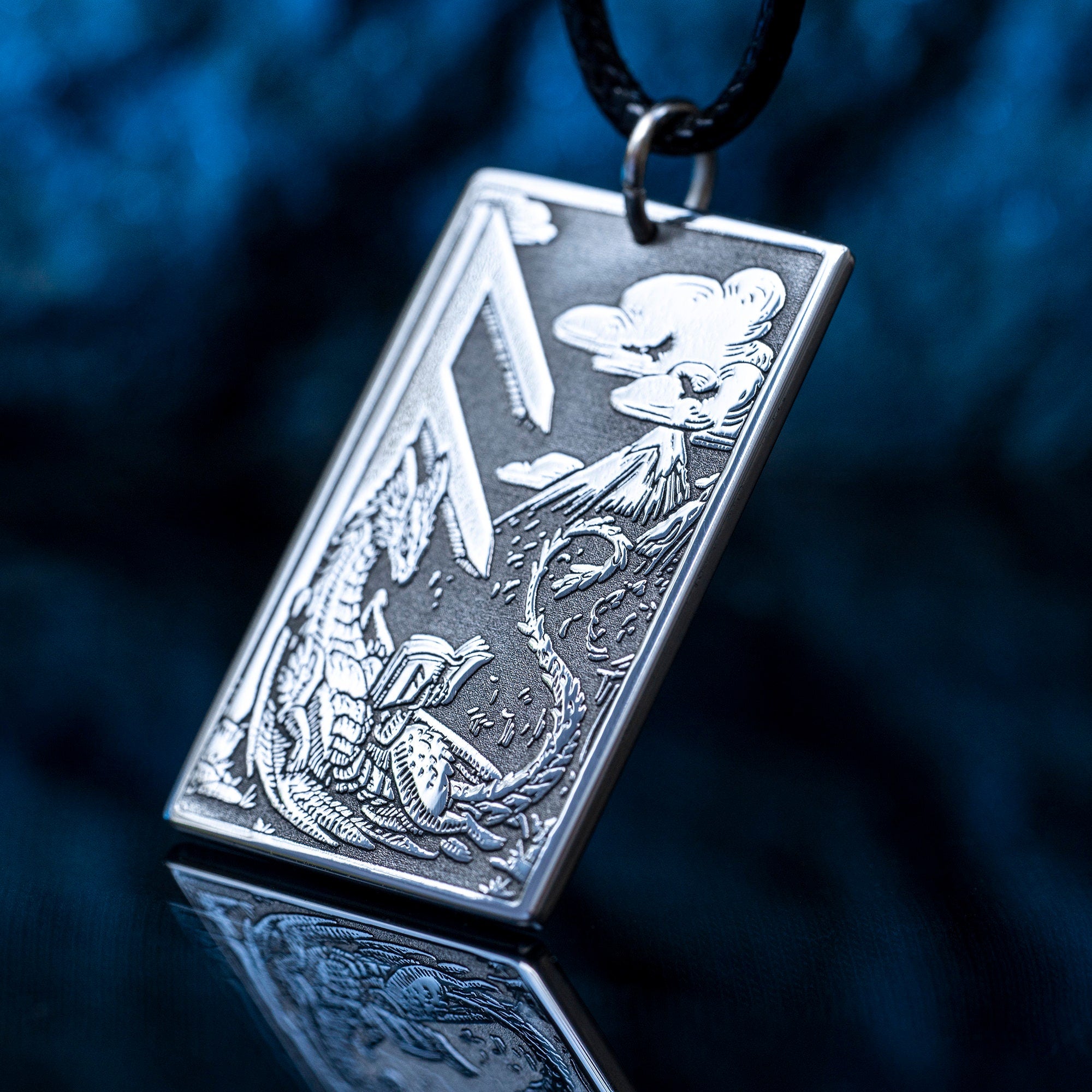 Ansuz Rune Mental Stability and Inspiration with Knowledge Celtic Dragon Elder Futhark Rune viking magic amulet kabbalah pendant talisman