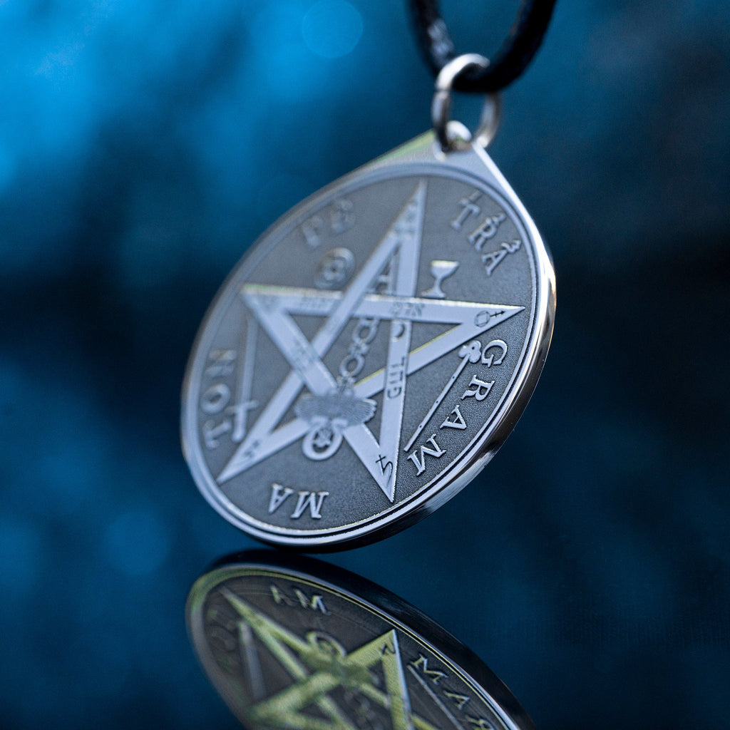 Tetragrammaton Pentagram Pendant: Solomon Seal Kabbalah Amulet