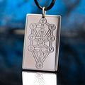 Sefirot Tree of Life Pendant: Kabbalah Amulet, Stainless Steel