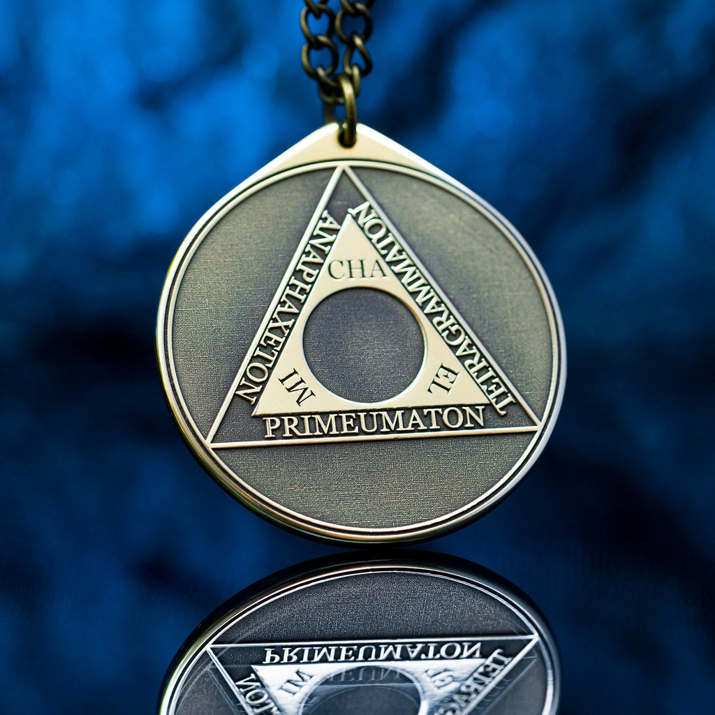 Triangle of the Art Tetragrammaton Pendant: Kabbalah Solomon Amulet Talisman