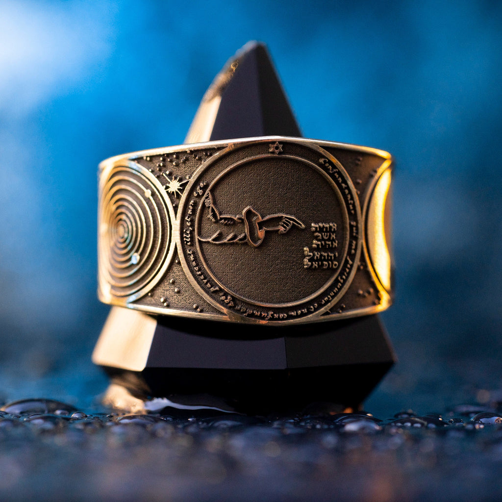 Goetia Fourth Pentacle of Moon Ring: Solomon Kabbalah Amulet