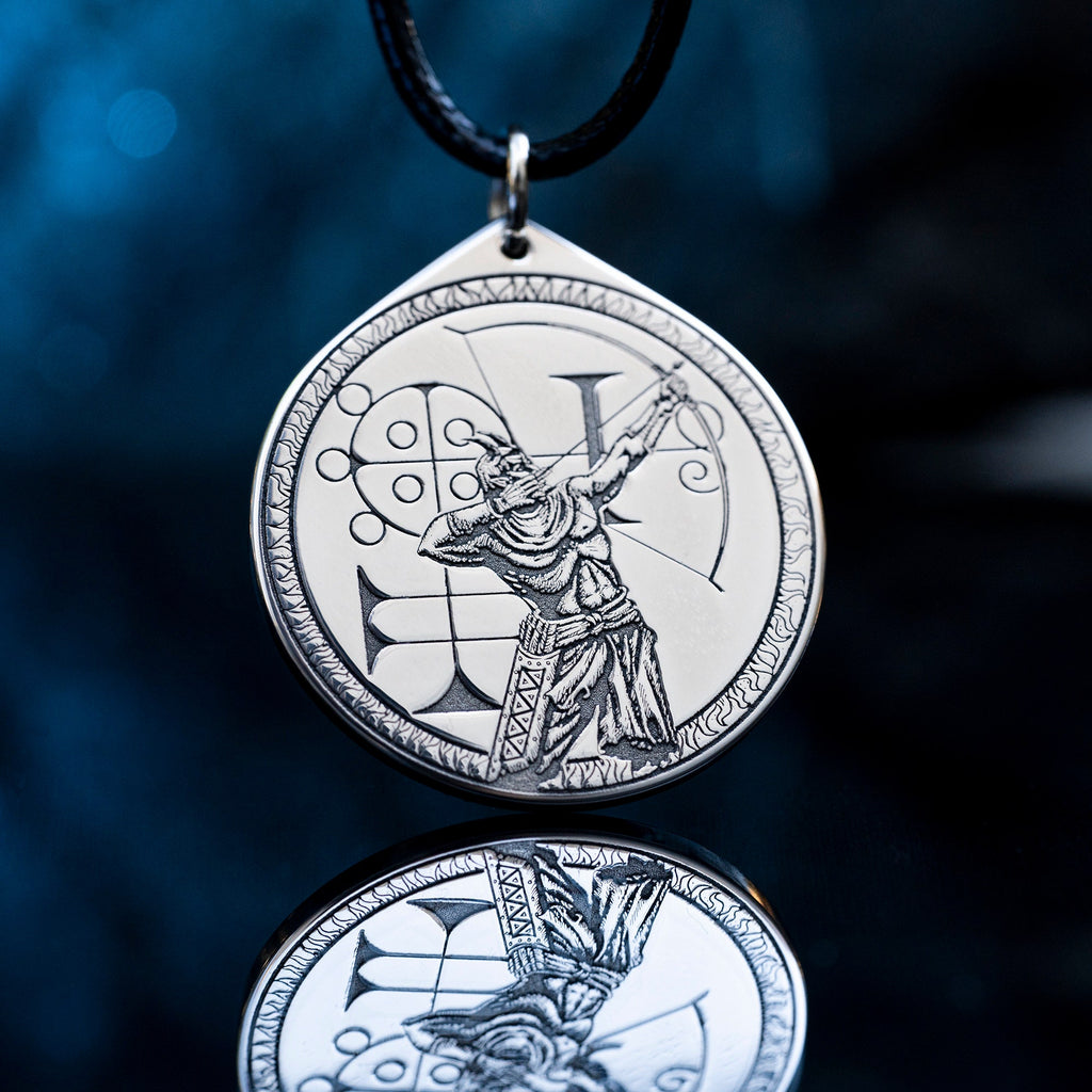 King Buer Seal Pendant: Demon of Healing, Solomon Kabbalah Occult Talisman