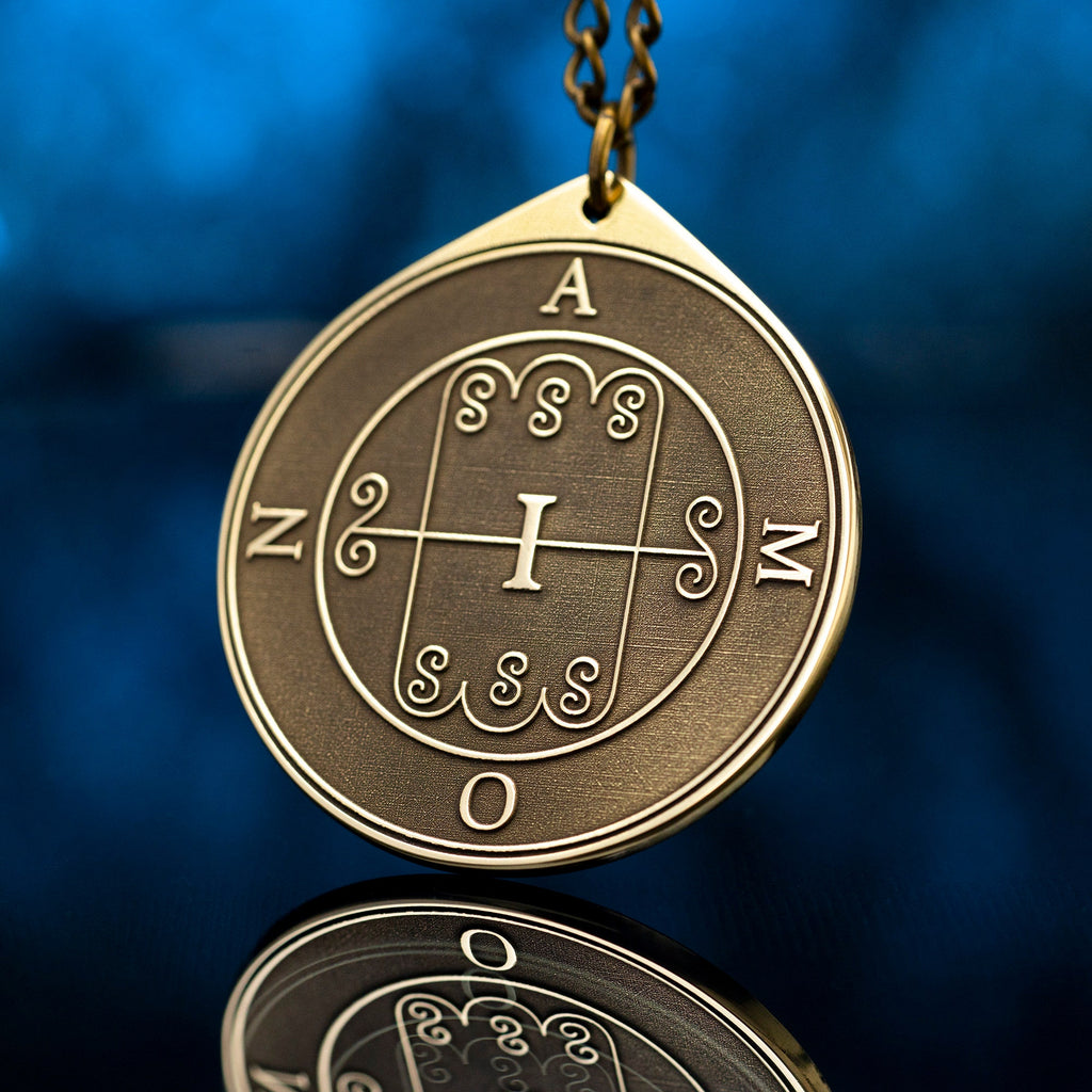 Amon Seal Pendant: Demon of Foresight and Reconciliation, Solomon Goetia magic Kabbalah