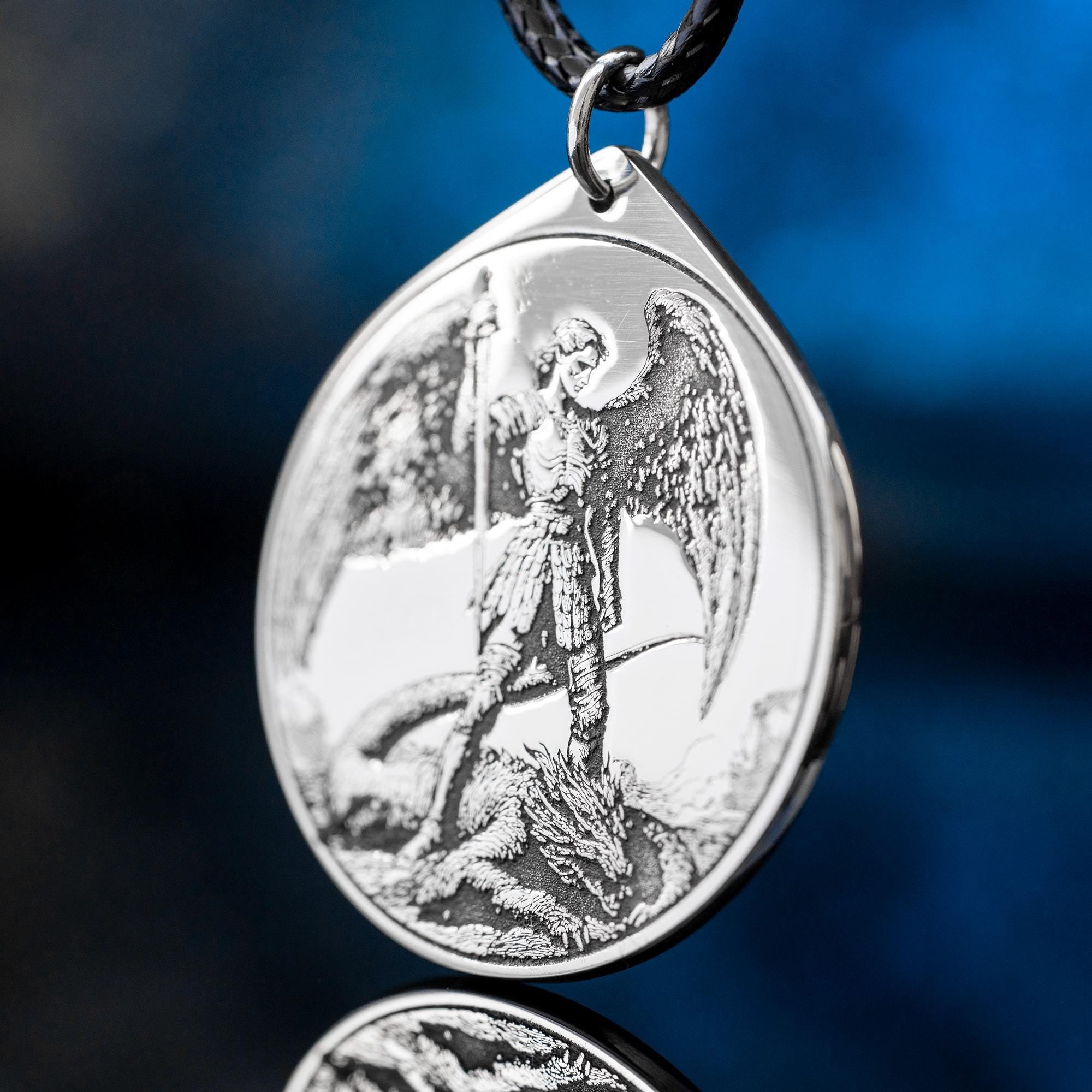 Archangel Michael Pendant: Spiritual Protection Amulet, Goetia Solomon Kabbalah Talisman
