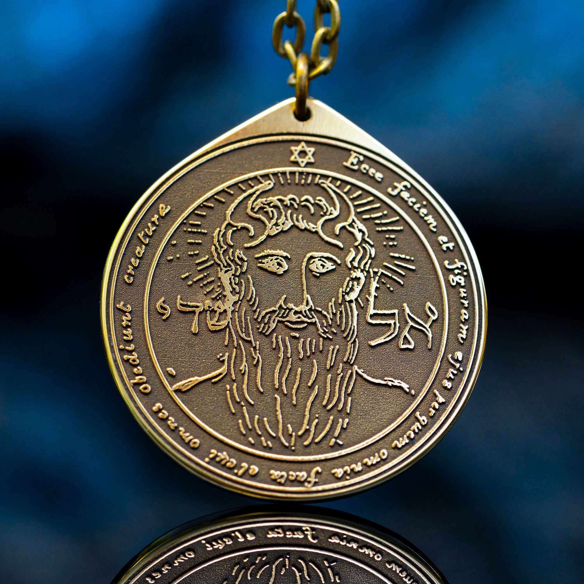 The First Pentacle of the Sun pendant Solomon kabbalah amulet talisman seal goetia occult magic lemegeton