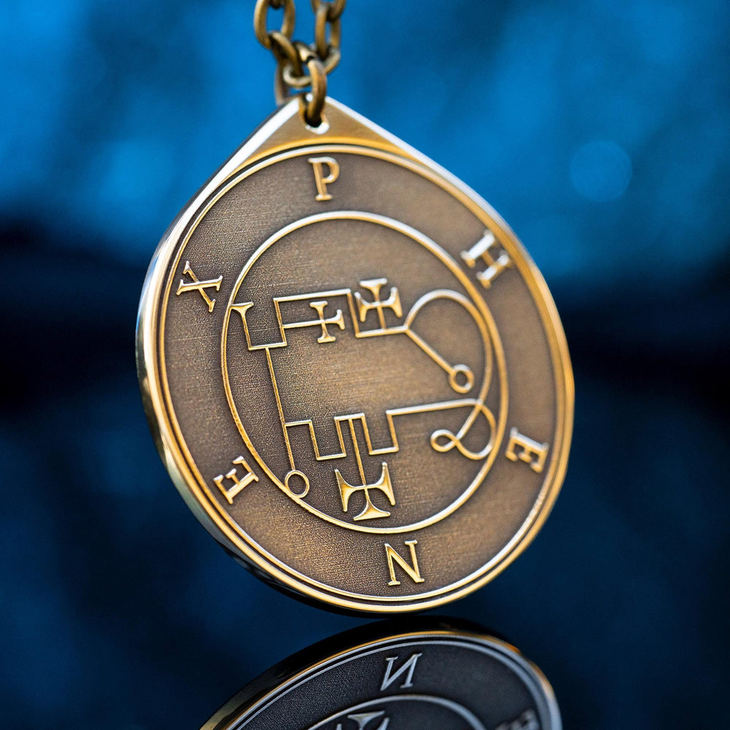 Marquis Phenex Demon of Excellent Poet - Lesser Key of Solomon Seal pendant amulet kabbalah occult magic goetia talisman