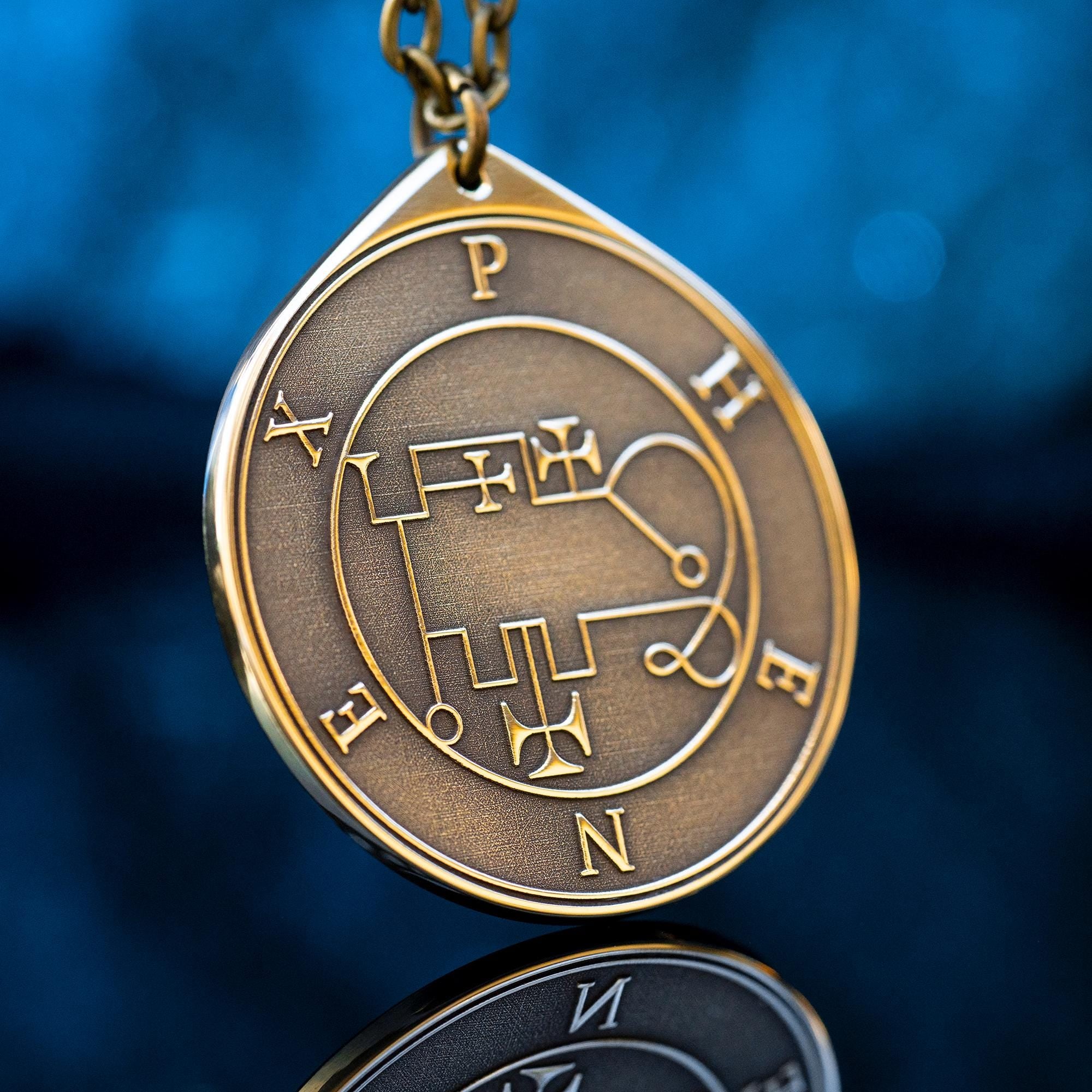 Marquis Phenex Demon of Excellent Poet - Lesser Key of Solomon Seal pendant amulet kabbalah occult magic goetia talisman