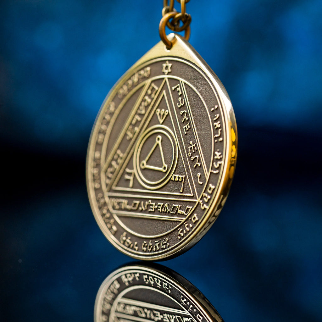 The Sixth Pentacle of the Sun pendant Solomon kabbalah amulet talisman seal goetia occult magic lemegeton