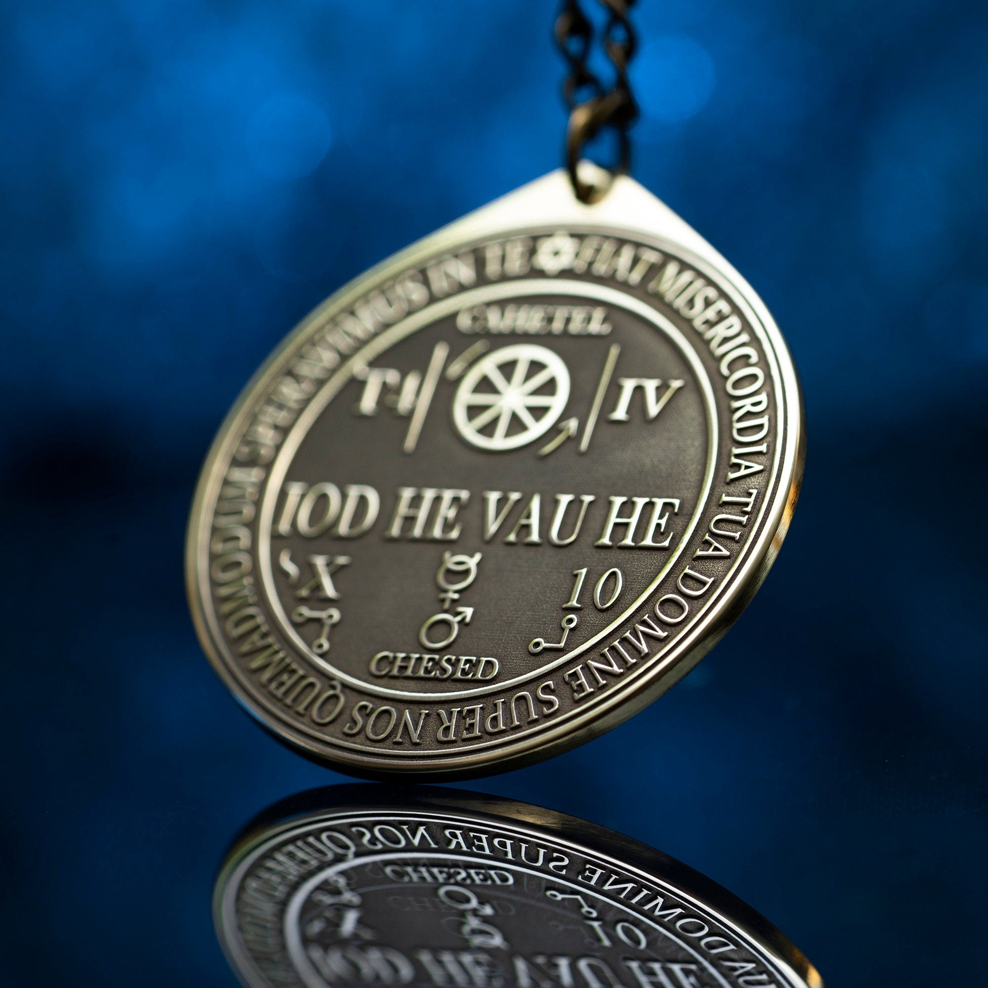 Cahetel Seal pendant: Angel of Fortune and Prosperity, Solomon Goetia Kabbalah Talisman